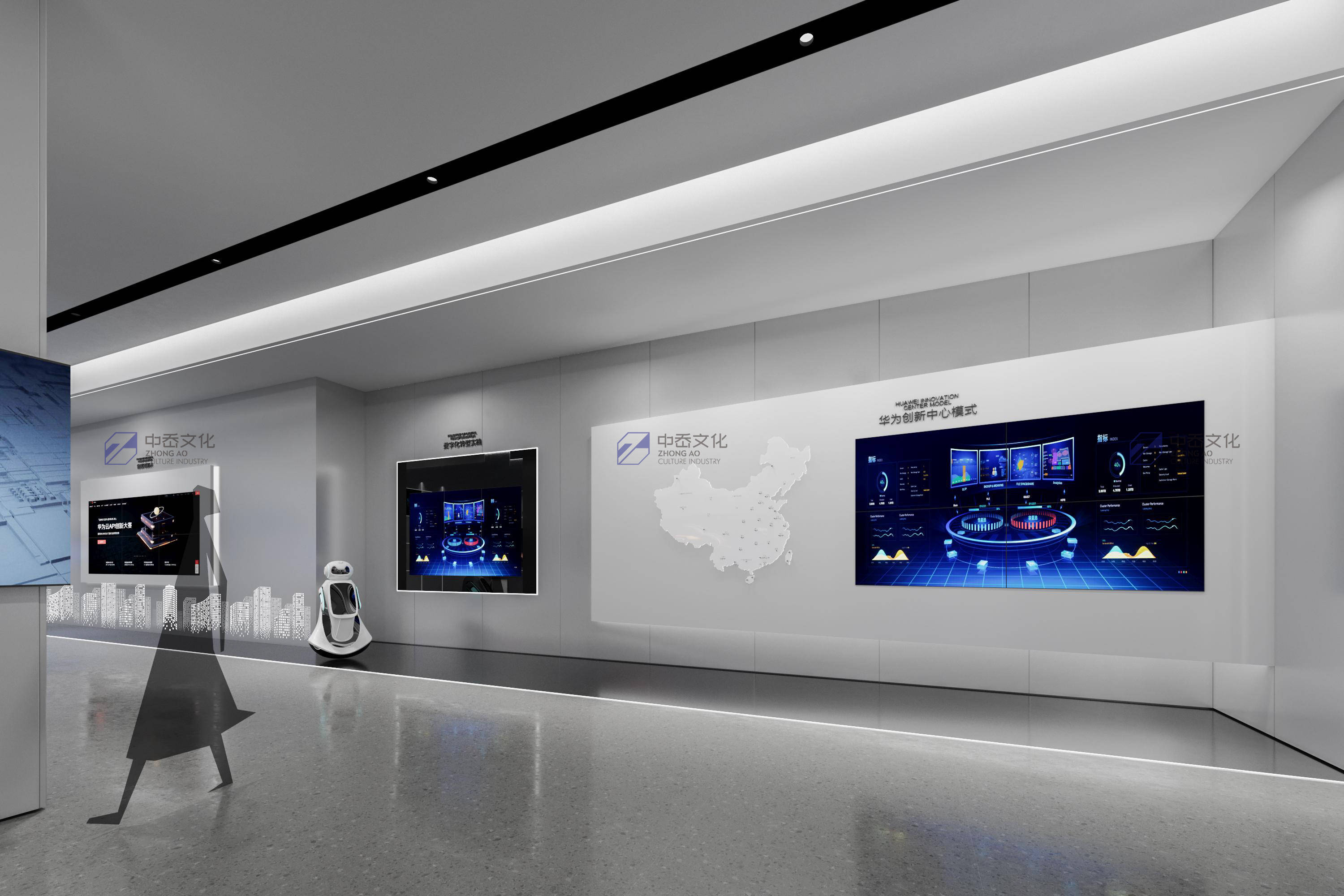 聊城华为创新中心展厅设计中岙文化