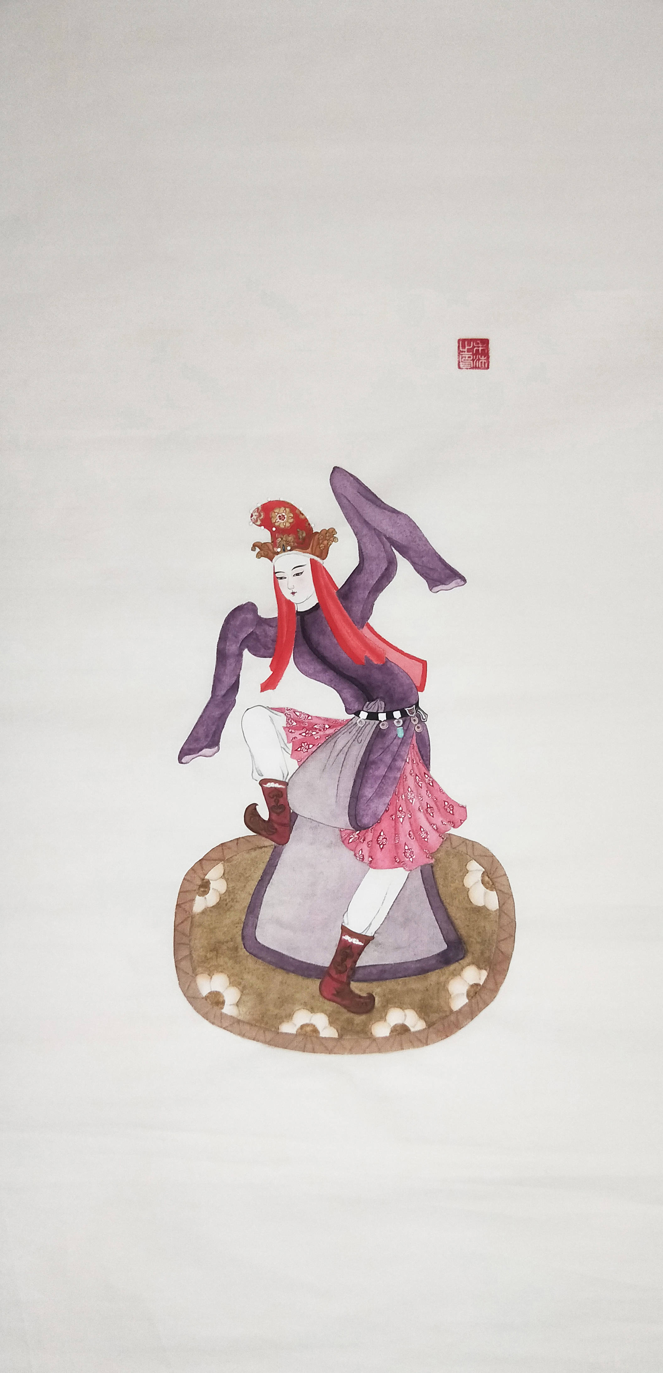 唐代健舞柘枝舞者形象