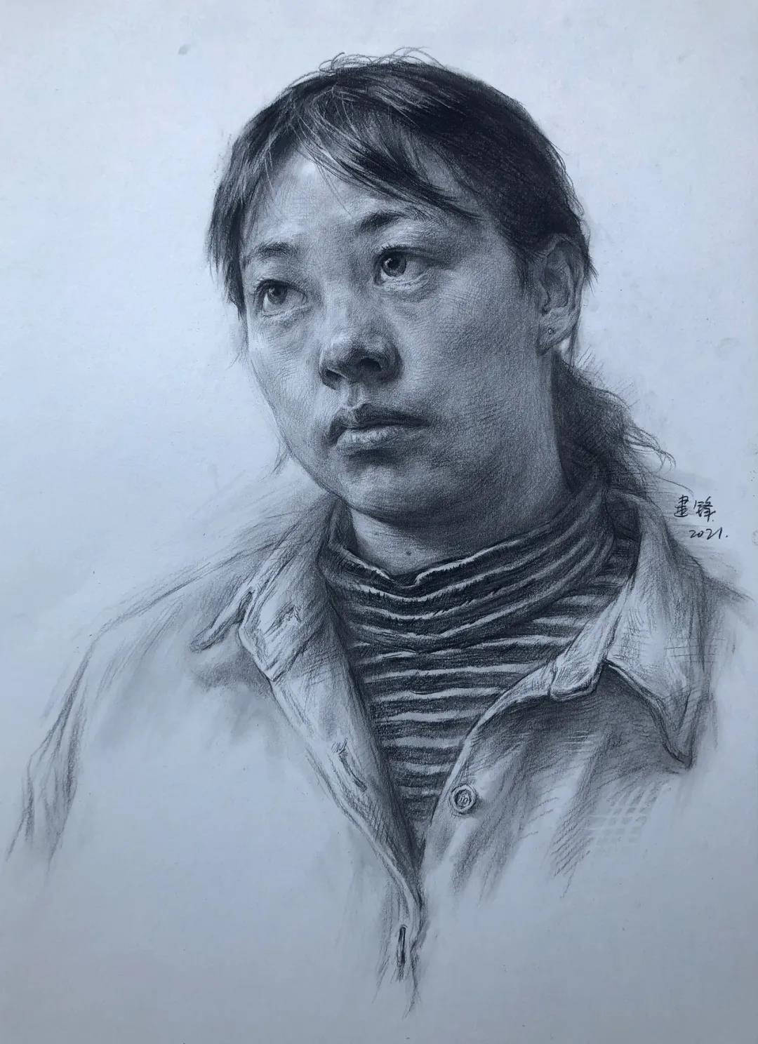 下巴手把手教你画四分之三、正面、侧面高分头像，让你头像从75飞升90！