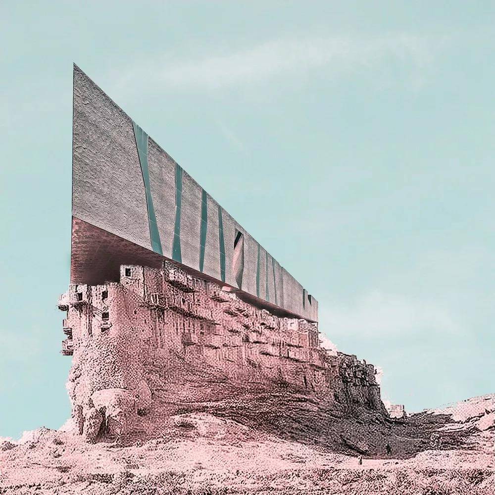 复古未来主义当代地标建筑与波斯宫殿相遇