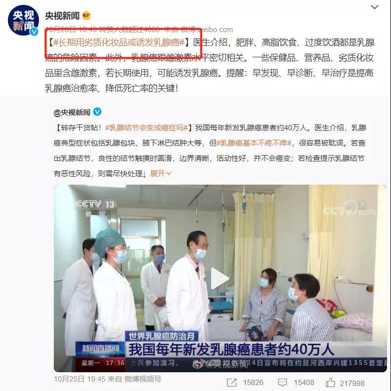 我国长期使用劣质化妆品或诱发乳腺癌！每年40万新发患者，你怕了吗？