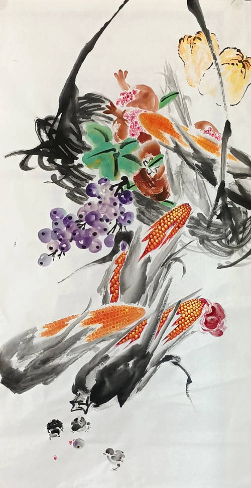 乙鸣|赤天凌风 厚土铸魂——浅评画家刘保收（乙鸣）花鸟画