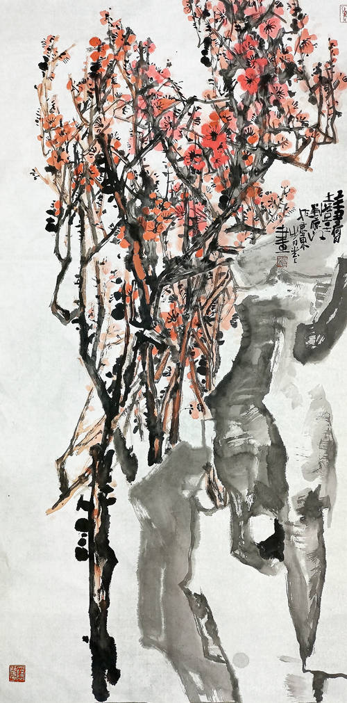 乙鸣|赤天凌风 厚土铸魂——浅评画家刘保收（乙鸣）花鸟画