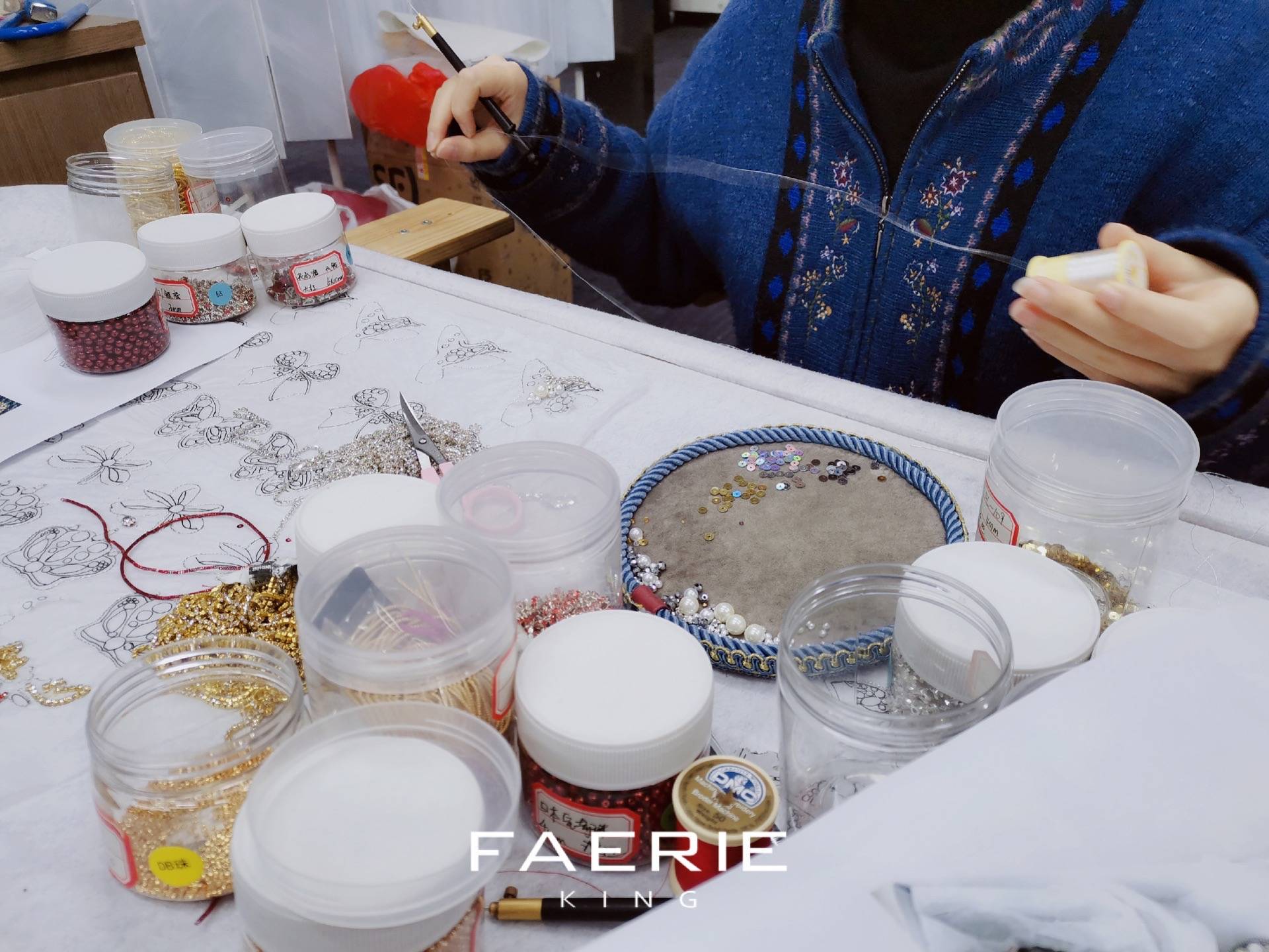 感觉 手工刺绣法式刺绣梵芮锦刺绣