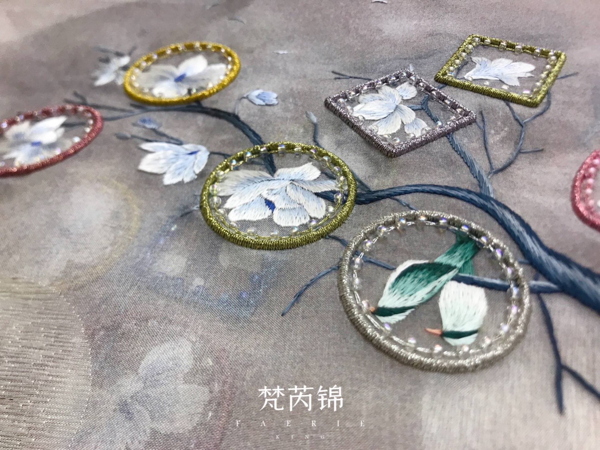 感觉 手工刺绣法式刺绣梵芮锦刺绣