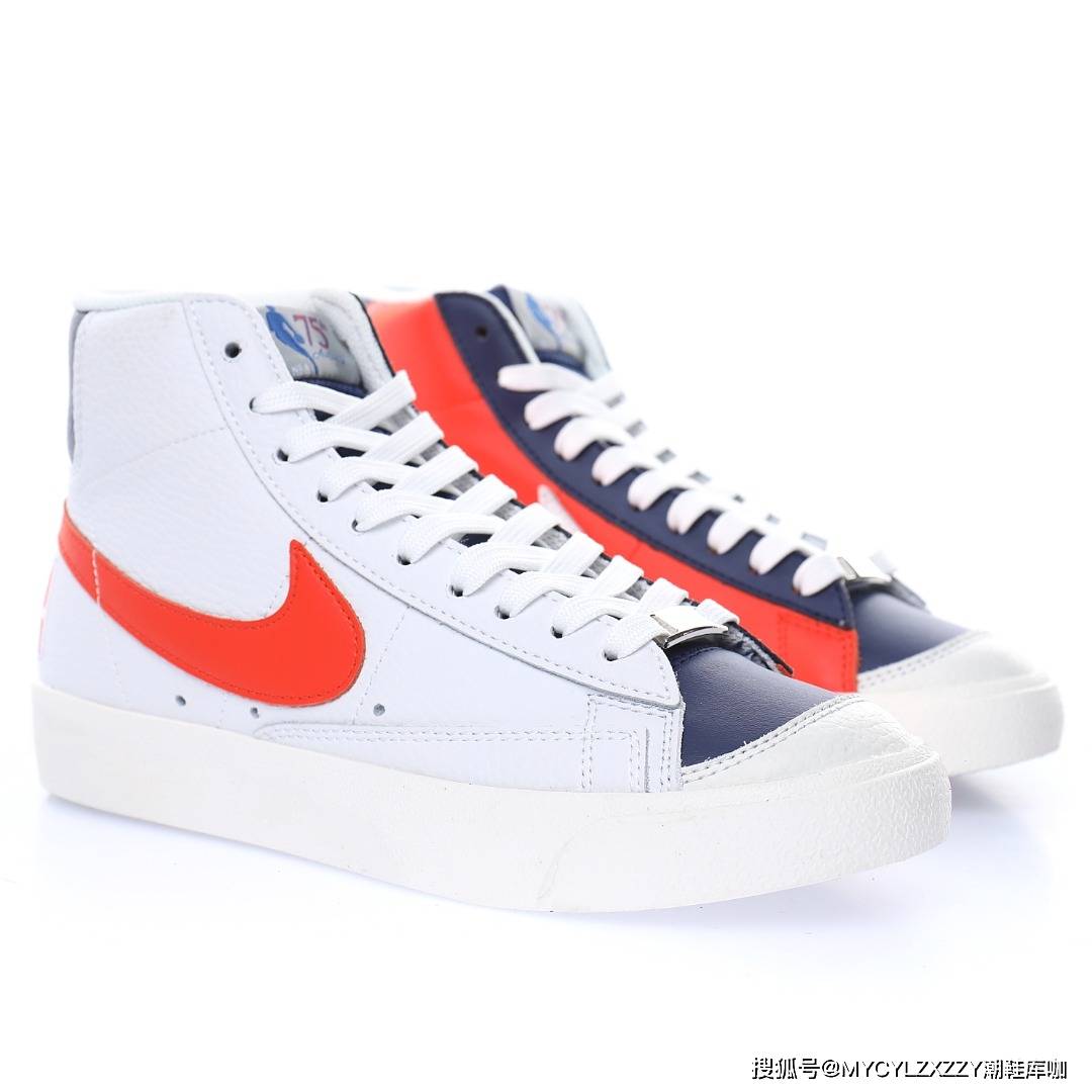 Nike75 周年纪念配色，NBA纽约尼克斯队 x Nike Blazer Mid '1977 Vintage 开拓者