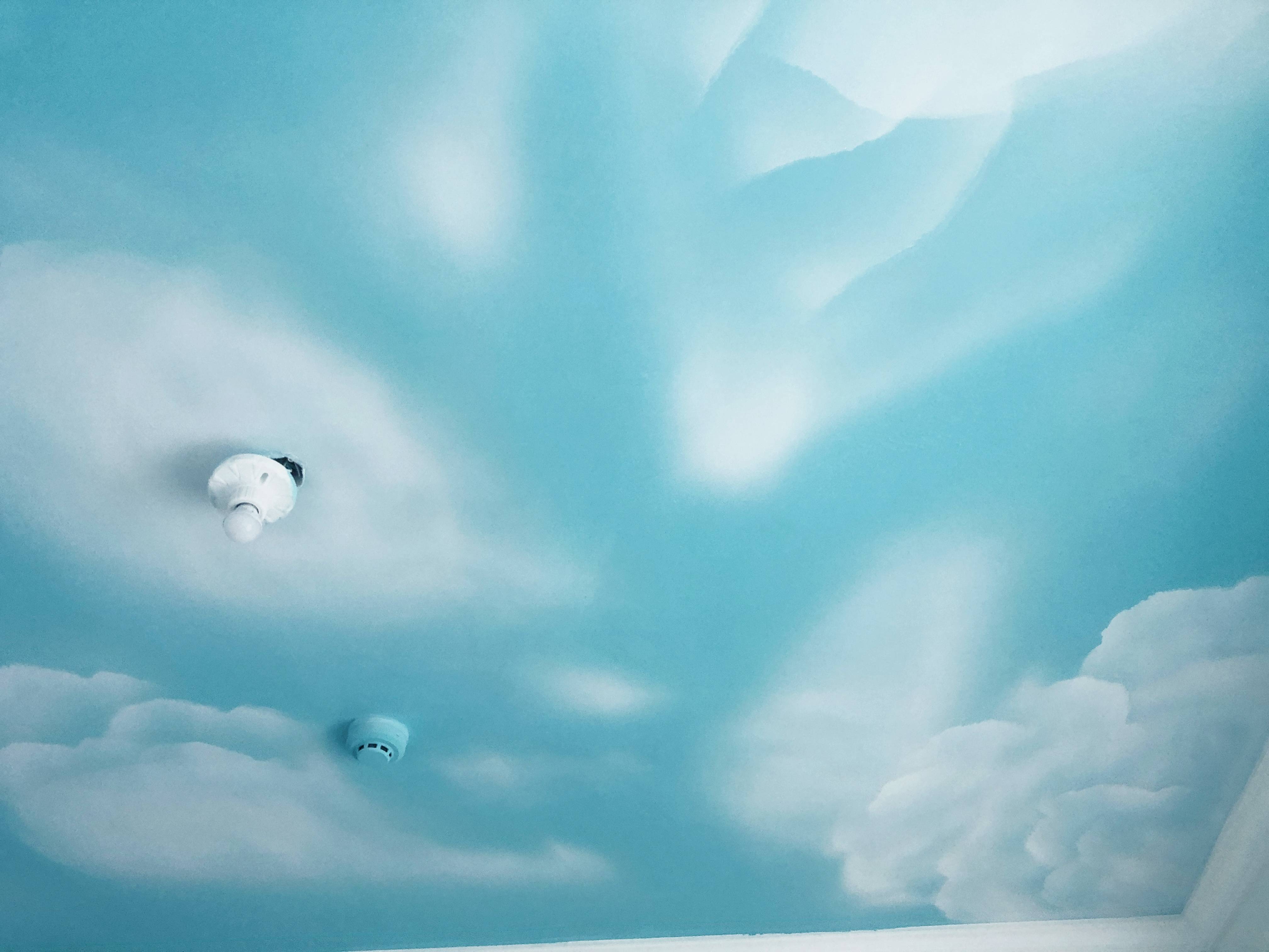 1/ 5 天鹅绒艺术涂料 三色幻彩砂 蓝天白云涂料