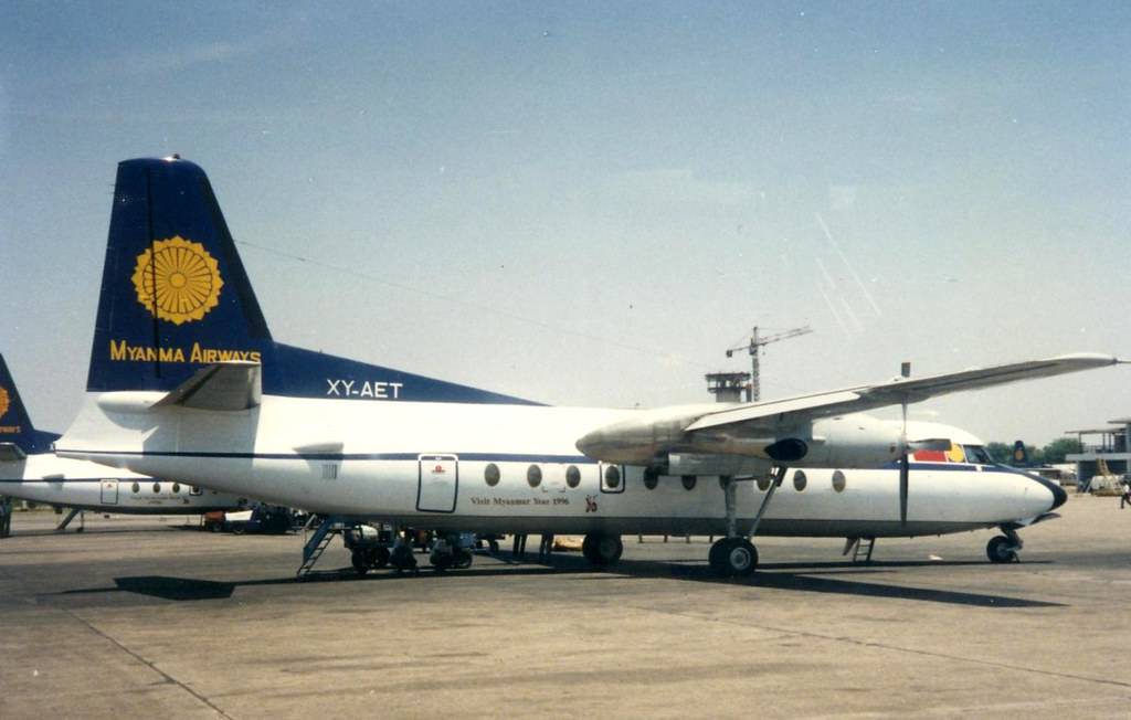 原创缅甸空军使用福克f27运输机向前线增兵,曾在缅甸发生过多次空难