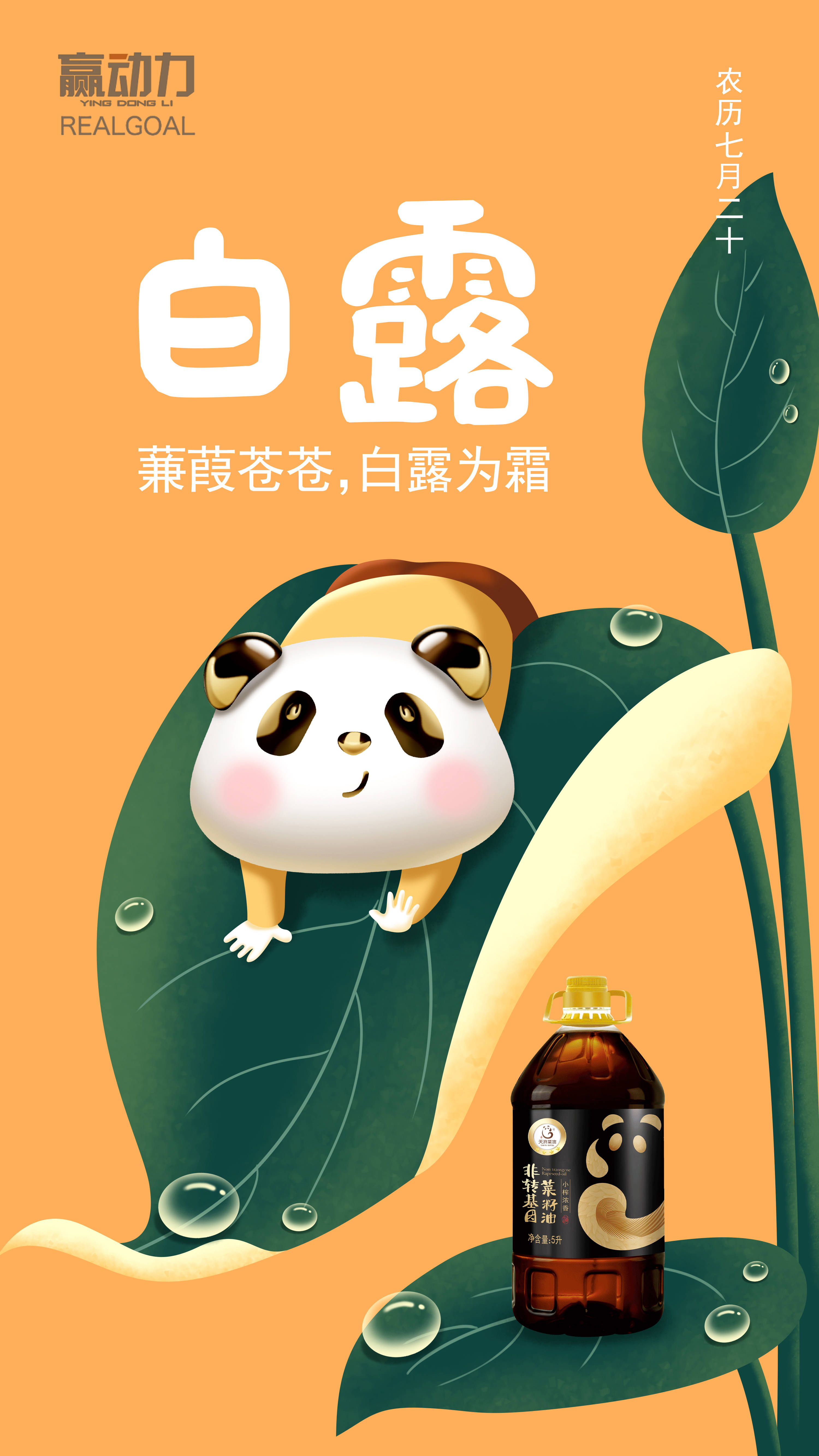 赢动力 | 天府菜油的24节气海报，美哭了！