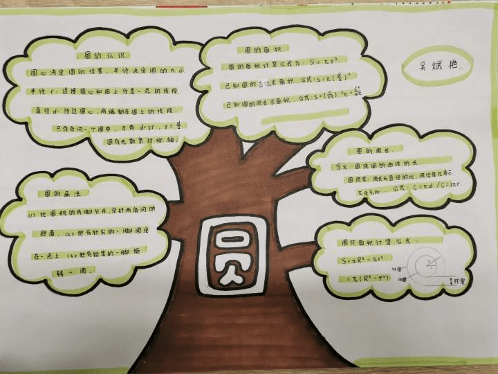 展思维之美显数学魅力花园口小学高段数学组开展思维导图展评活动