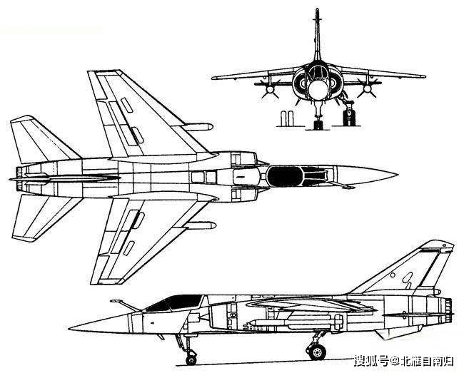 歼11战斗机三视图图片