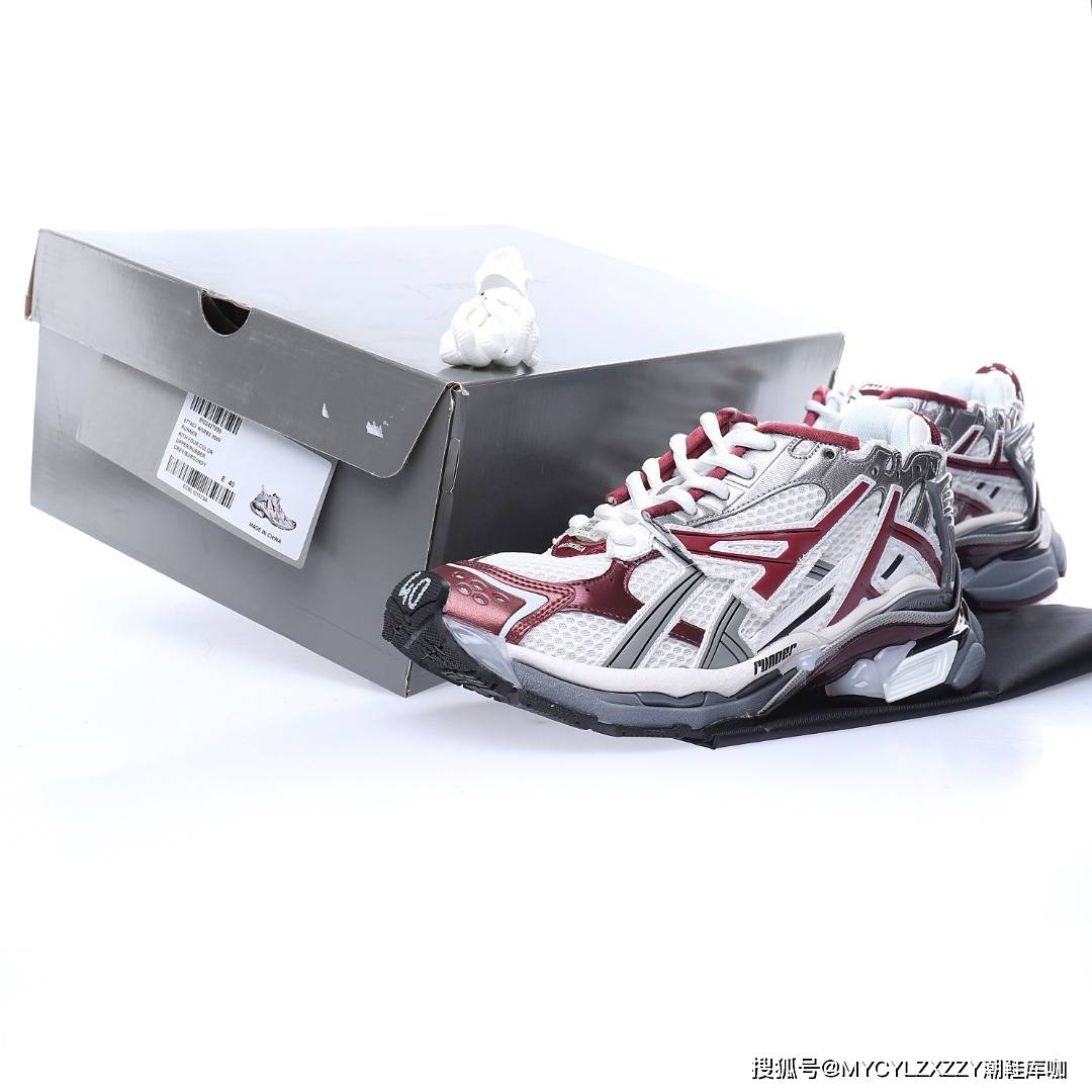 Silver 巴黎世家BALENCIAGA Runner Sneaker慢跑低帮复古野跑潮流姥爹风运动慢跑鞋