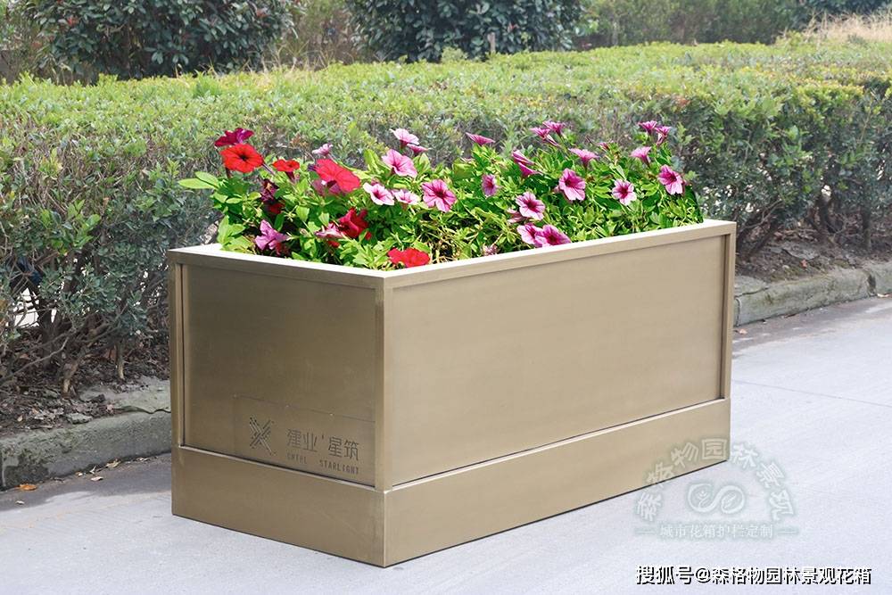 电镀金色不锈钢花箱_电解_金属_处理