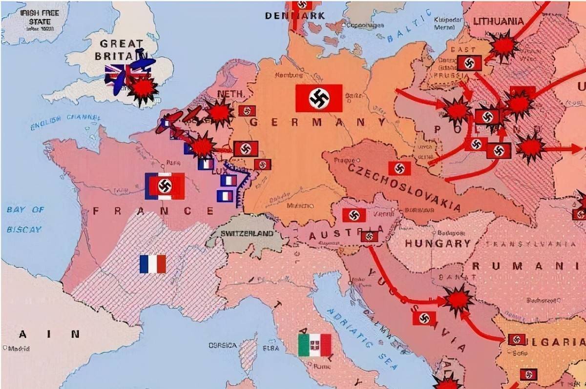 二战德国胜利地图图片