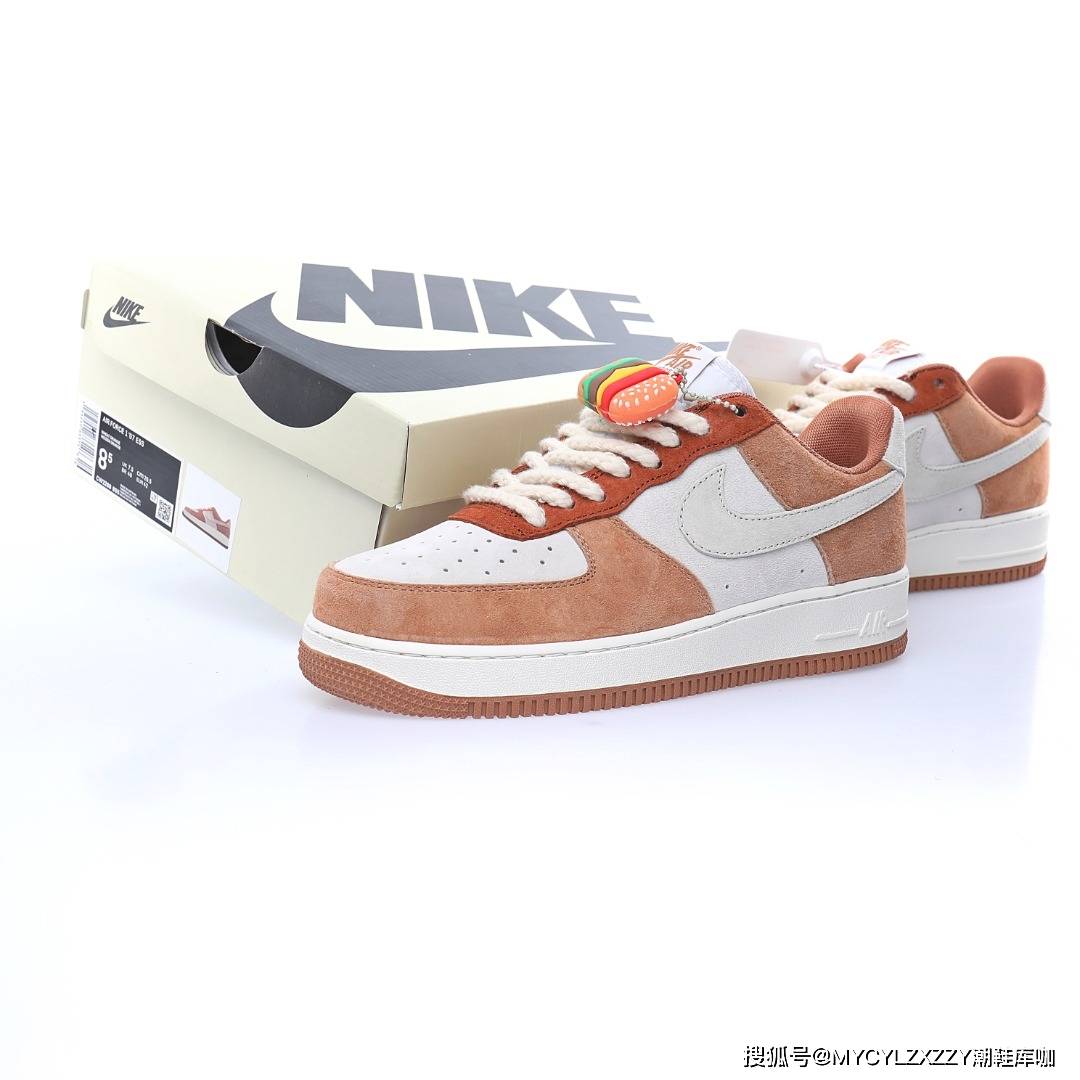 CurryNike Air Force 1′07 Low&quot;Medium Curry&quot;空军一号低帮板鞋摩卡奶茶