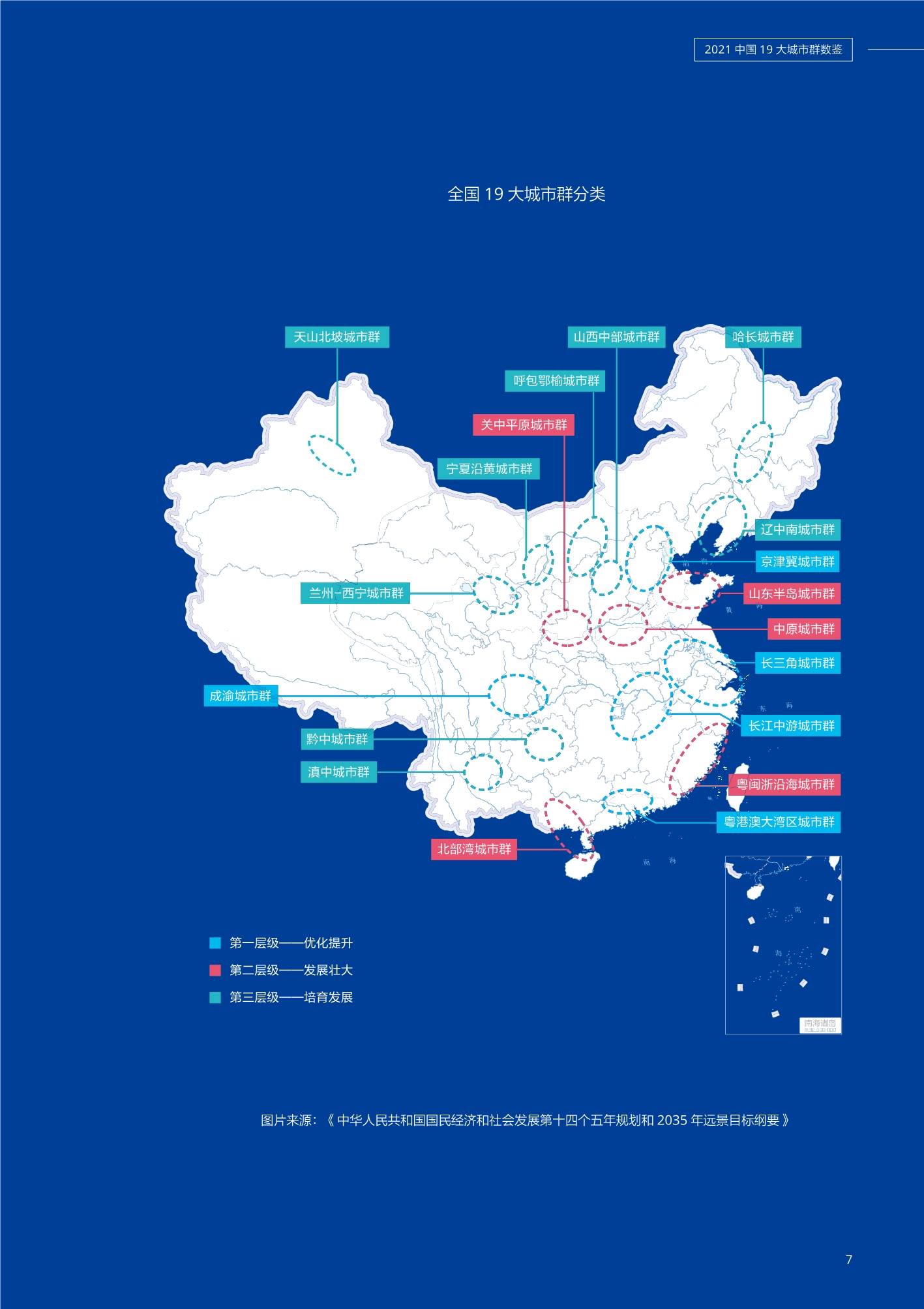 2021年中国19大城市群数鉴
