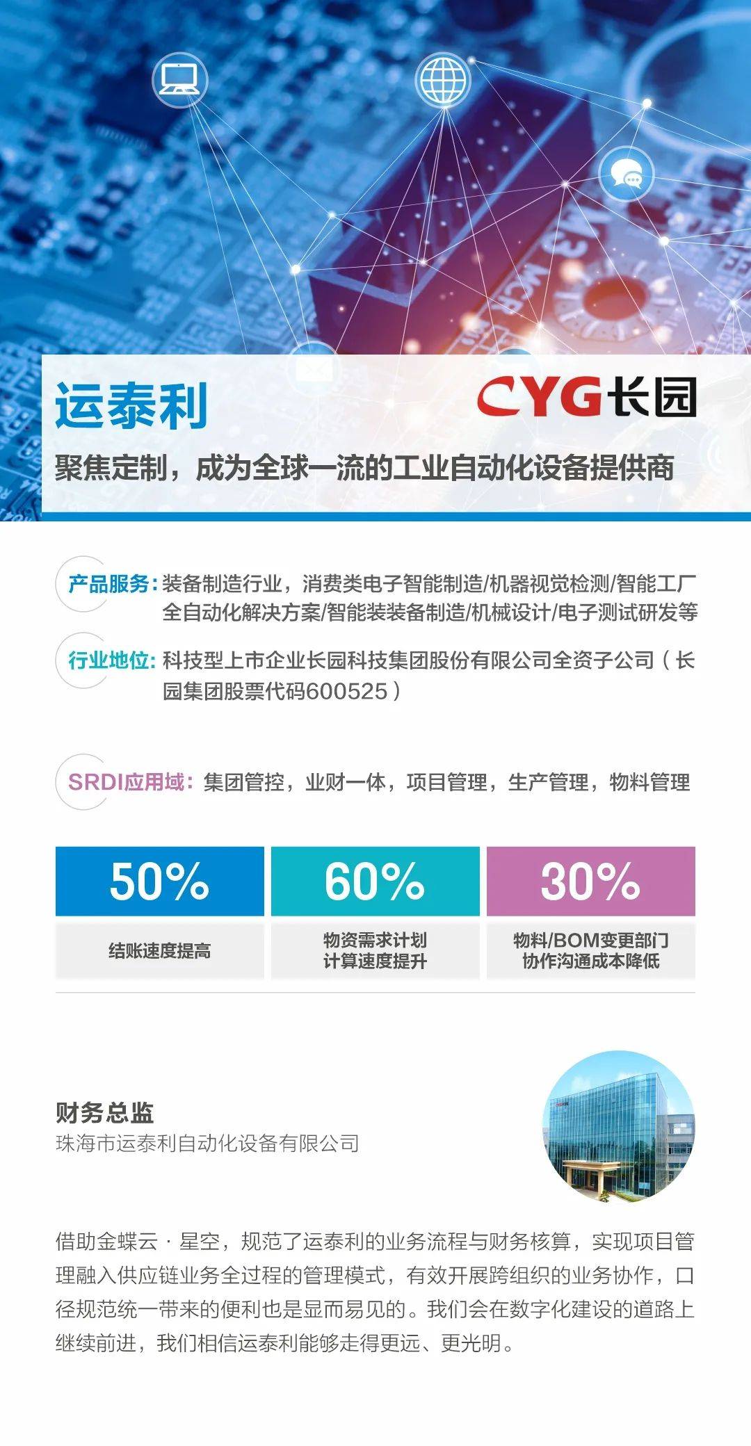 长园运泰利聚焦定制成为全球一流的工业自动化设备提供商