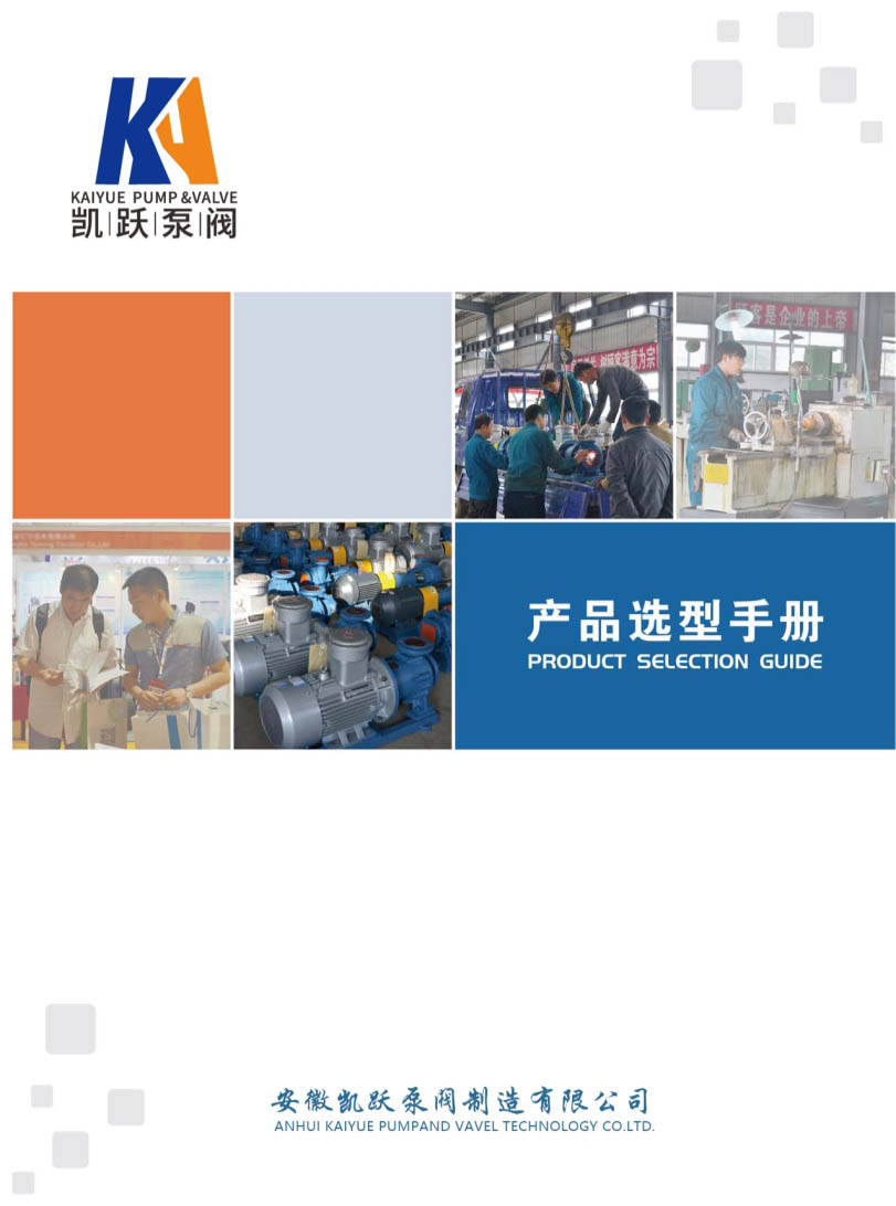 安徽凯跃泵阀有限公司产品说明书