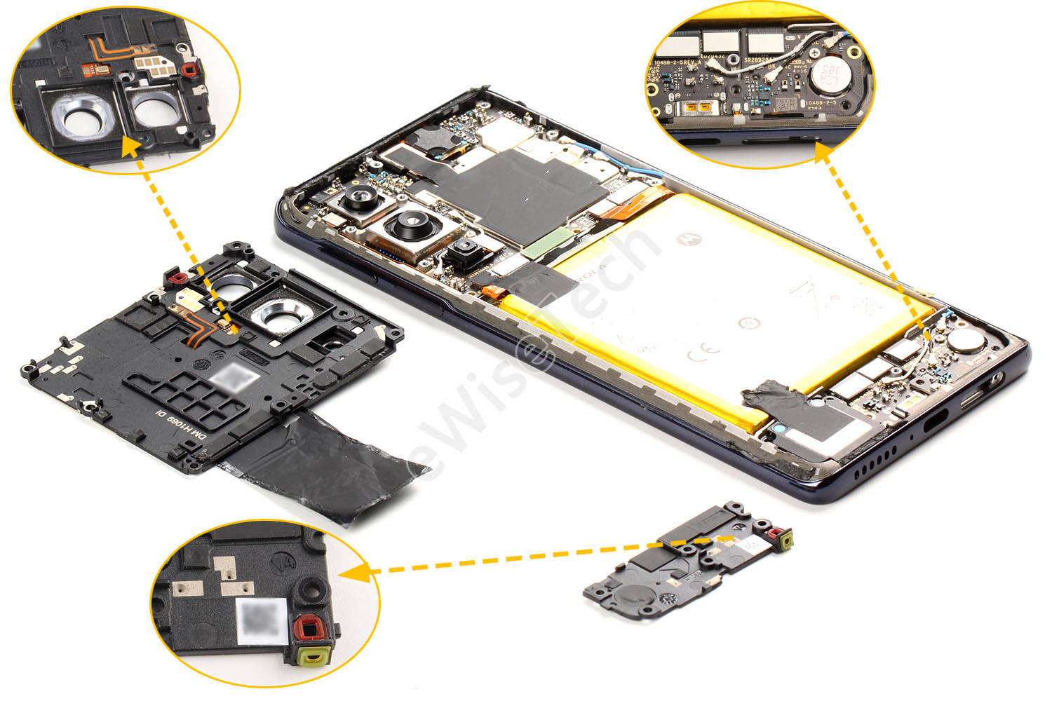 摩托罗拉edge x30拆解,谈不上做工精良,散热或有欠缺_芯片_主板_管理