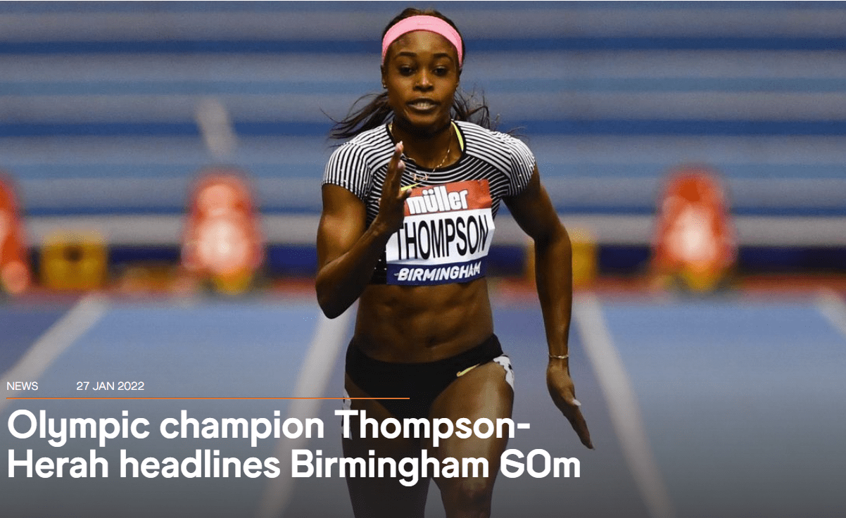 世界田联最新报道称,牙买加29岁的奥运会五金得主汤普森-赫拉将参加
