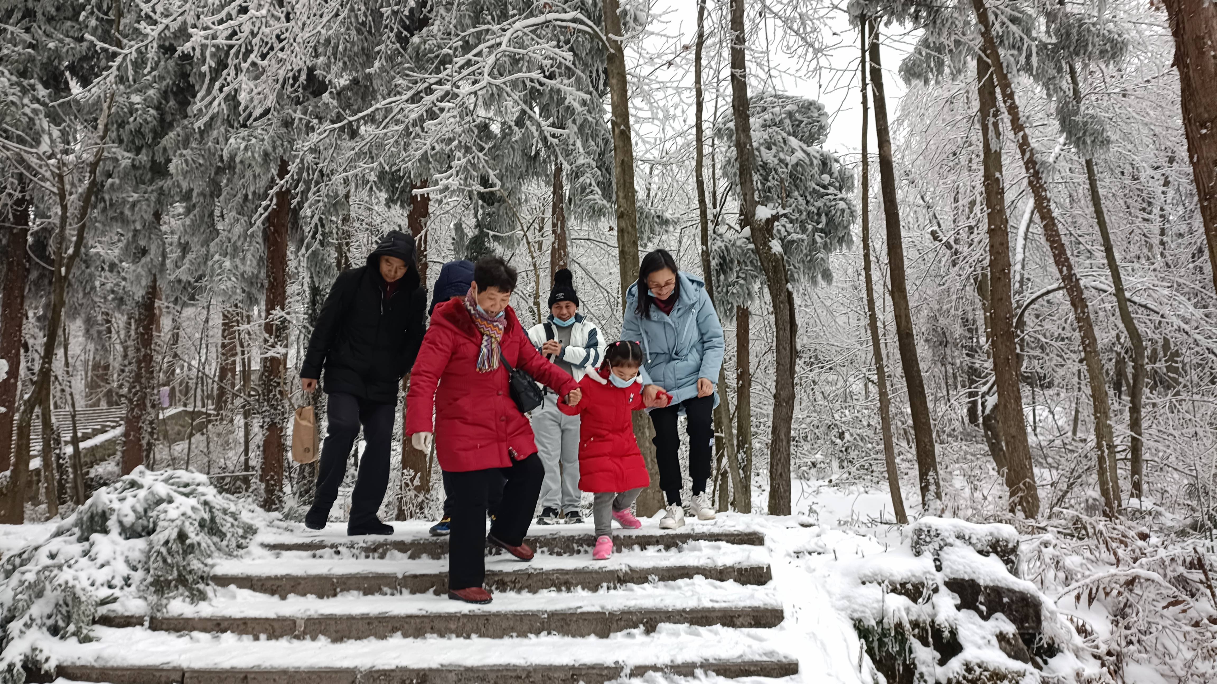 张家界景区：大年云雪美景醉游人