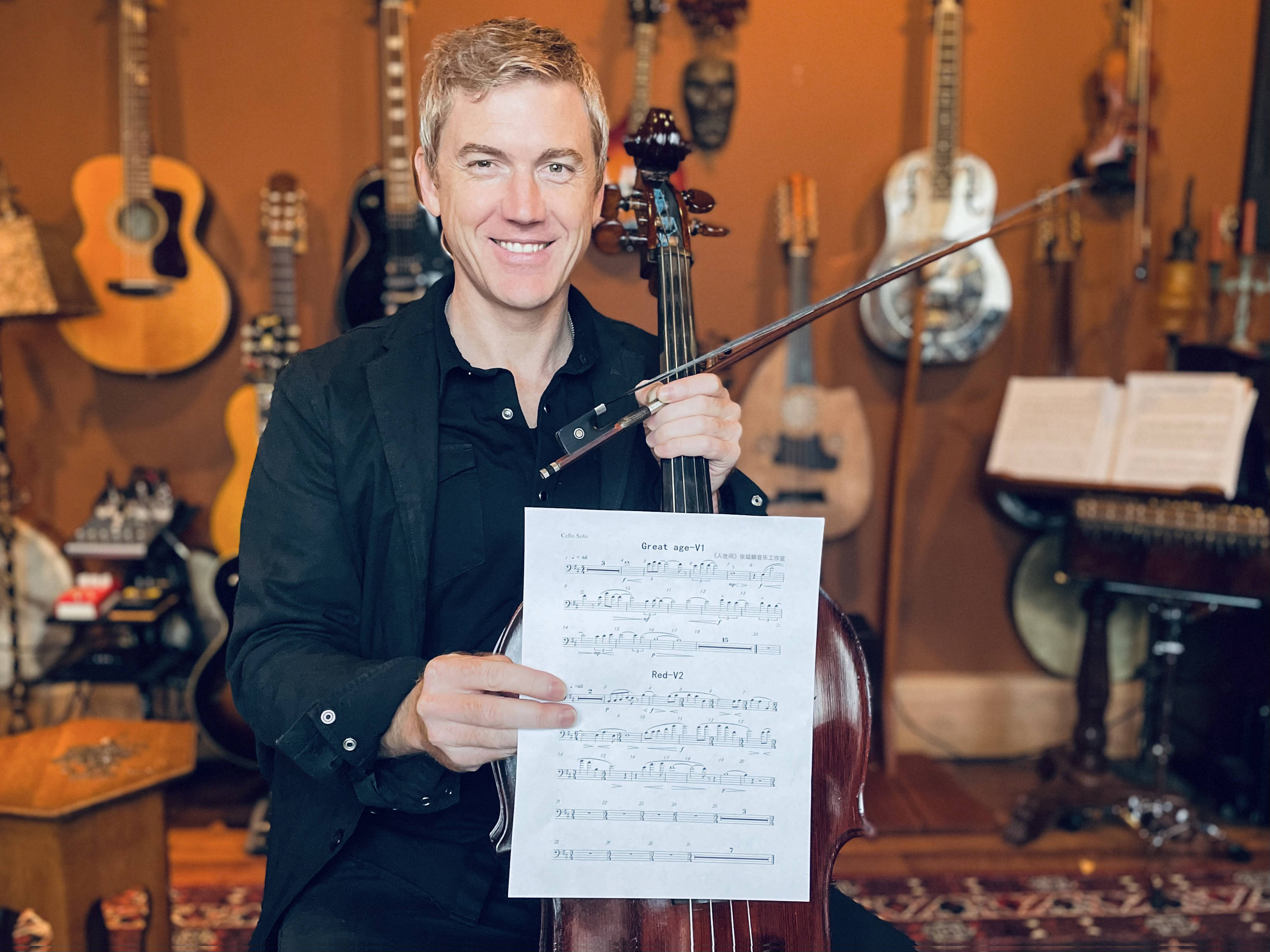 美国著名大提琴家adam hurst匈牙利布达佩斯交响乐团匈牙利布达佩斯