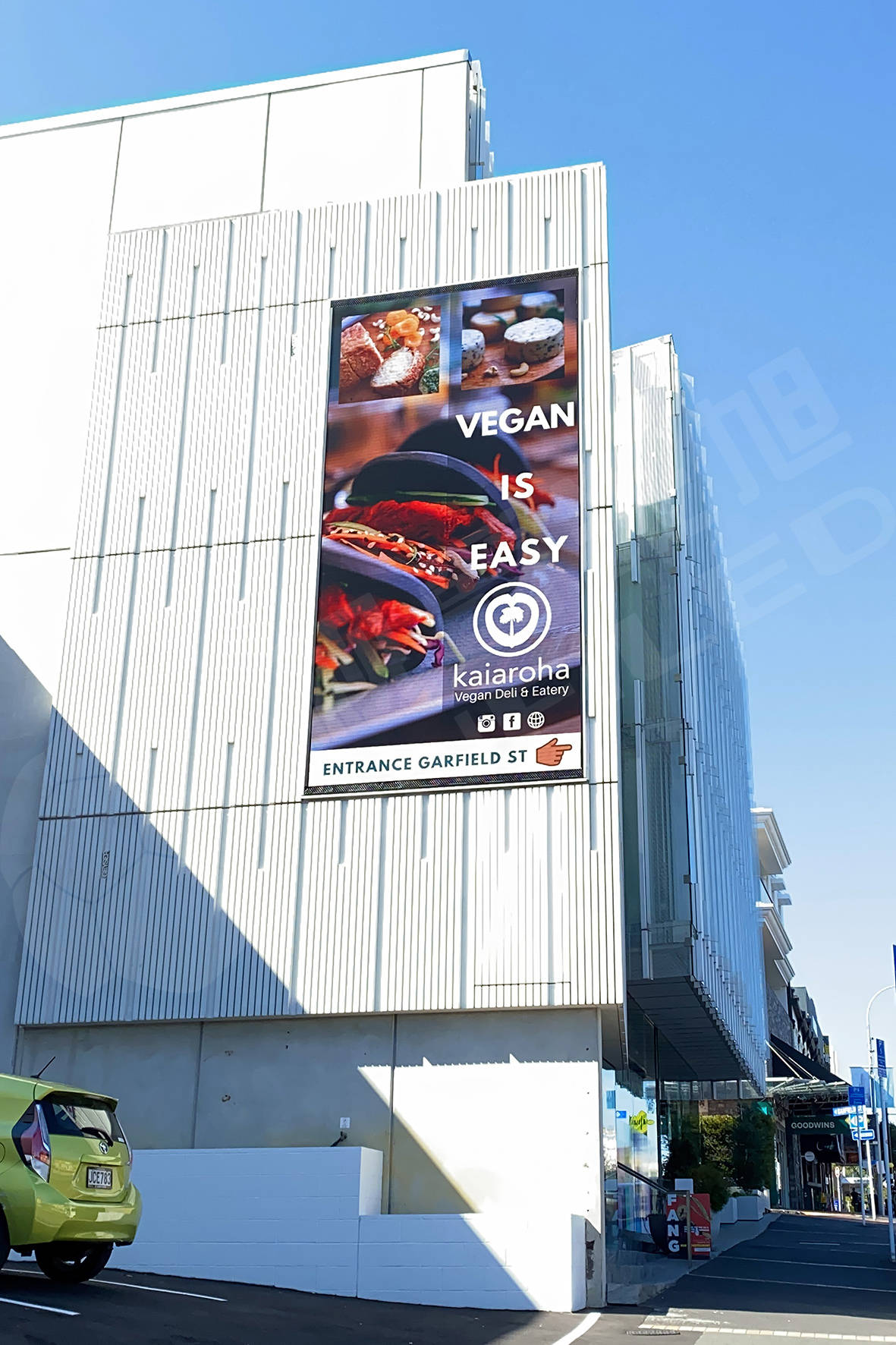 原创亮相新西兰第一大城市视爵光旭户外led广告屏助力楼宇亮化升级