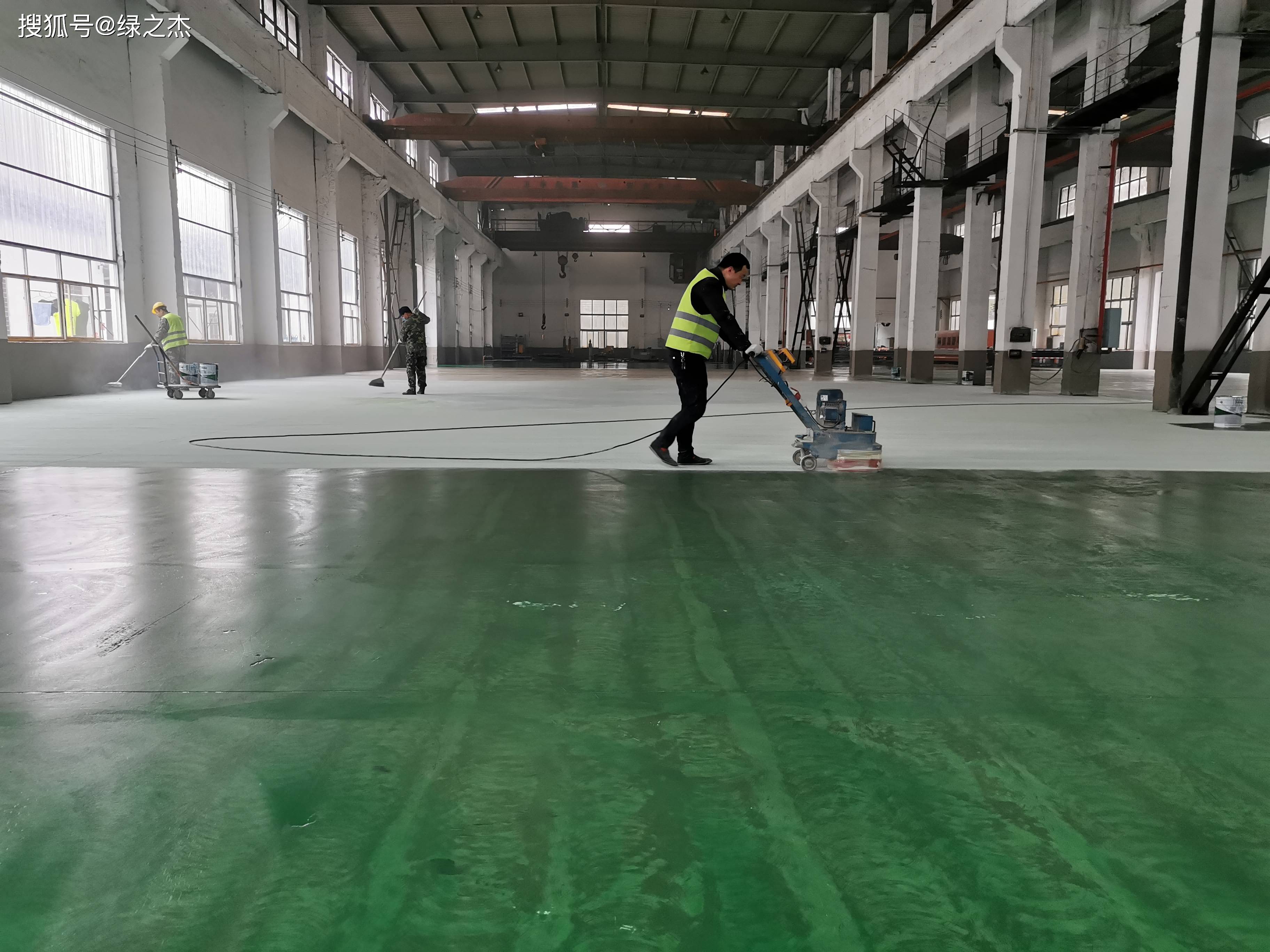 湖北武汉环氧地坪漆施工 绿之杰地坪漆 厂房地坪漆翻新改造 武汉地坪
