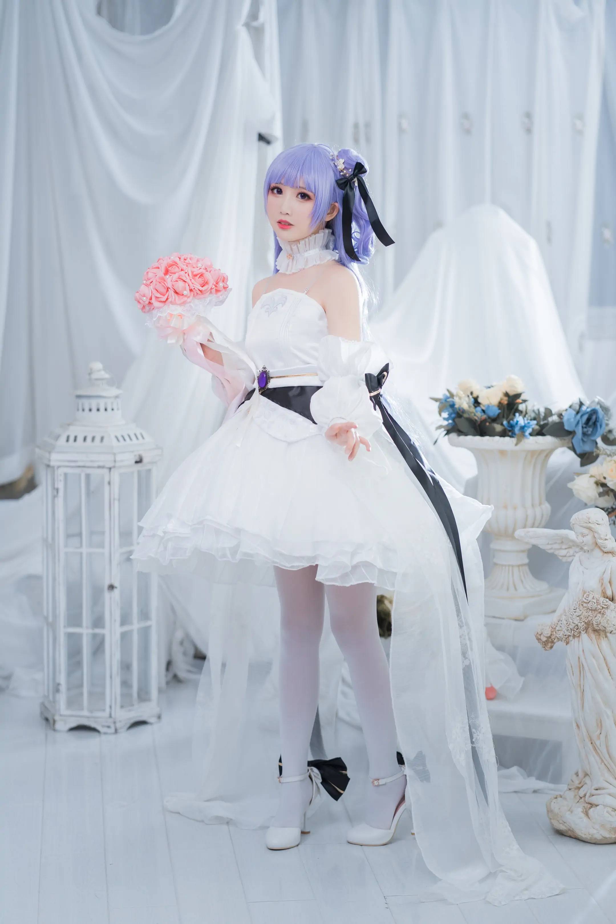 图片 cos:碧蓝航线独角兽婚纱