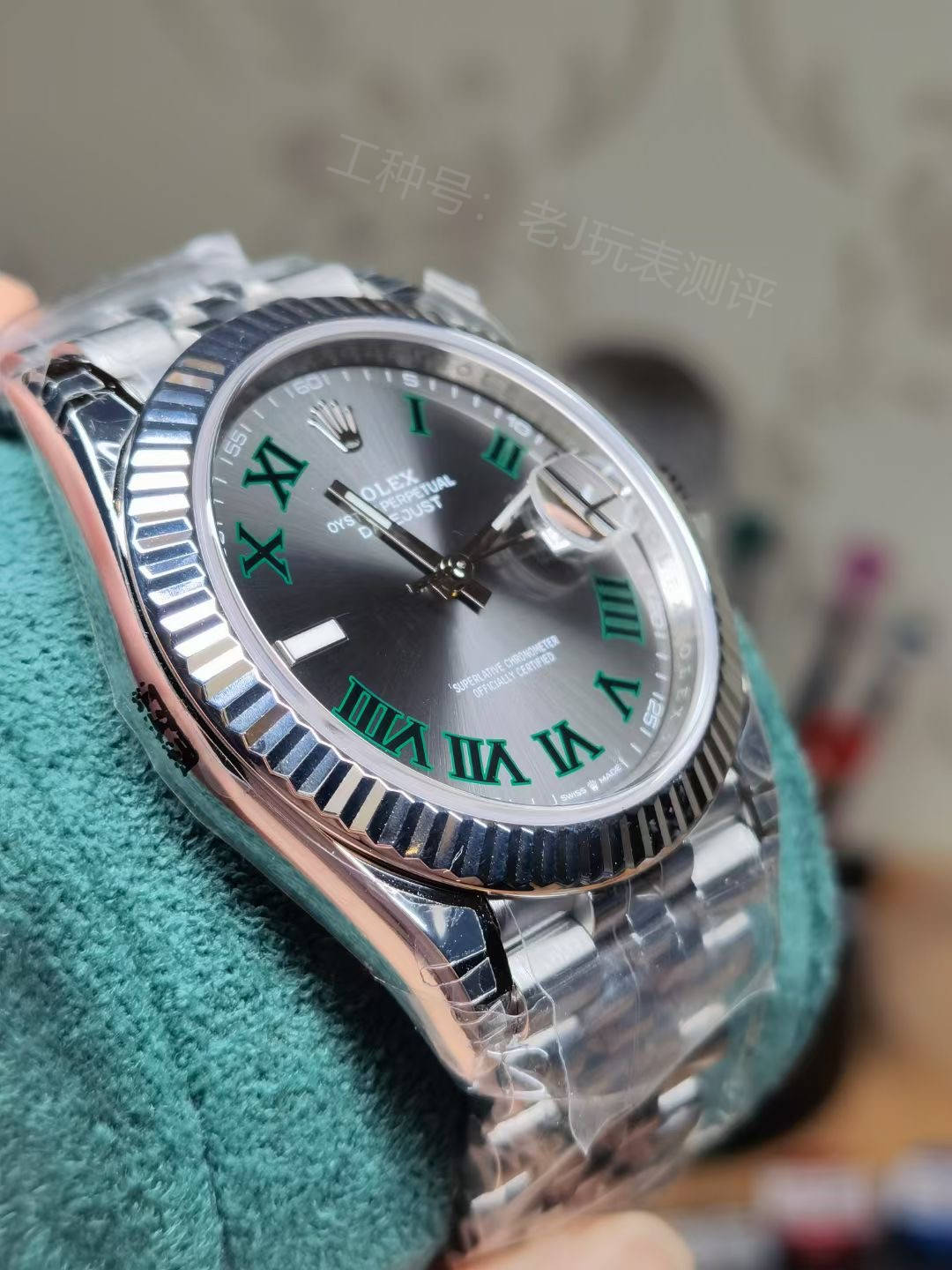 劳力士日志花样改装各种正品配件随意搭配最美还是绿萝