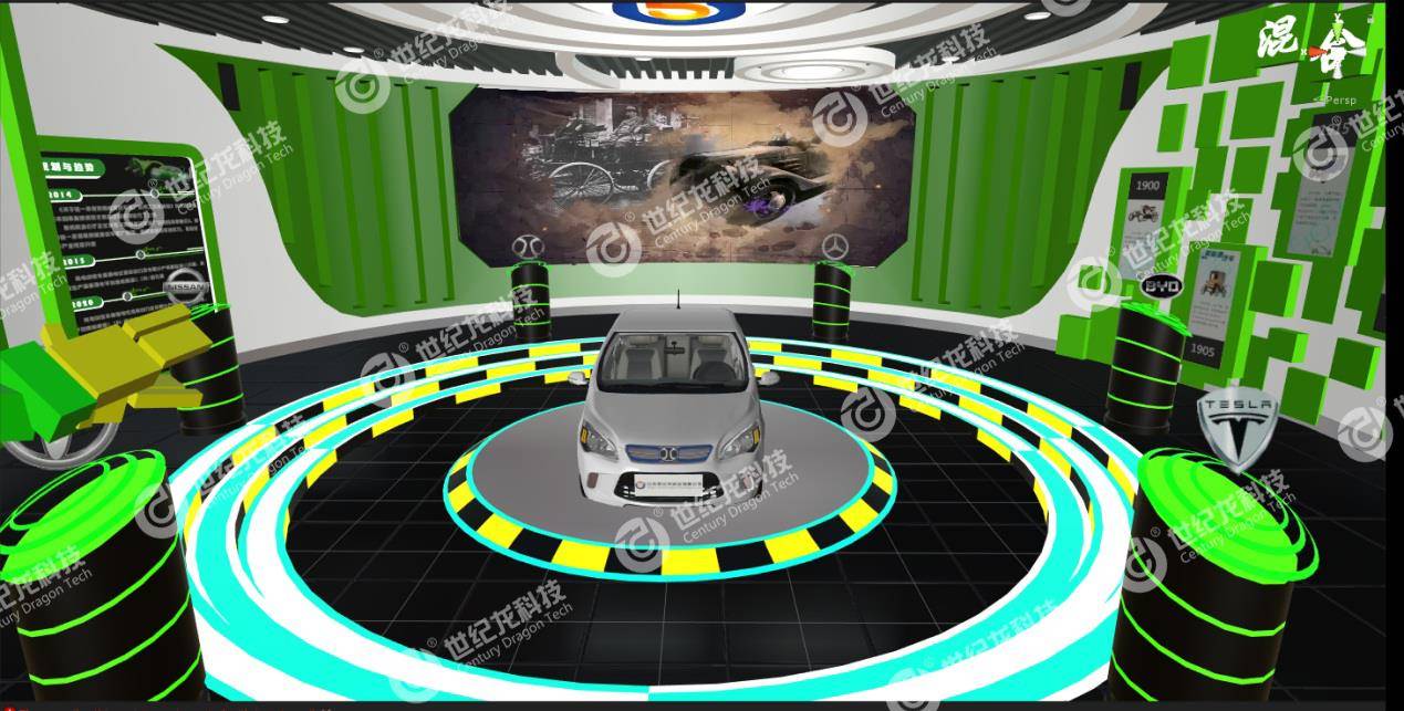 世纪龙新能源汽车vr虚拟体验展示馆_场景_原理_发展史