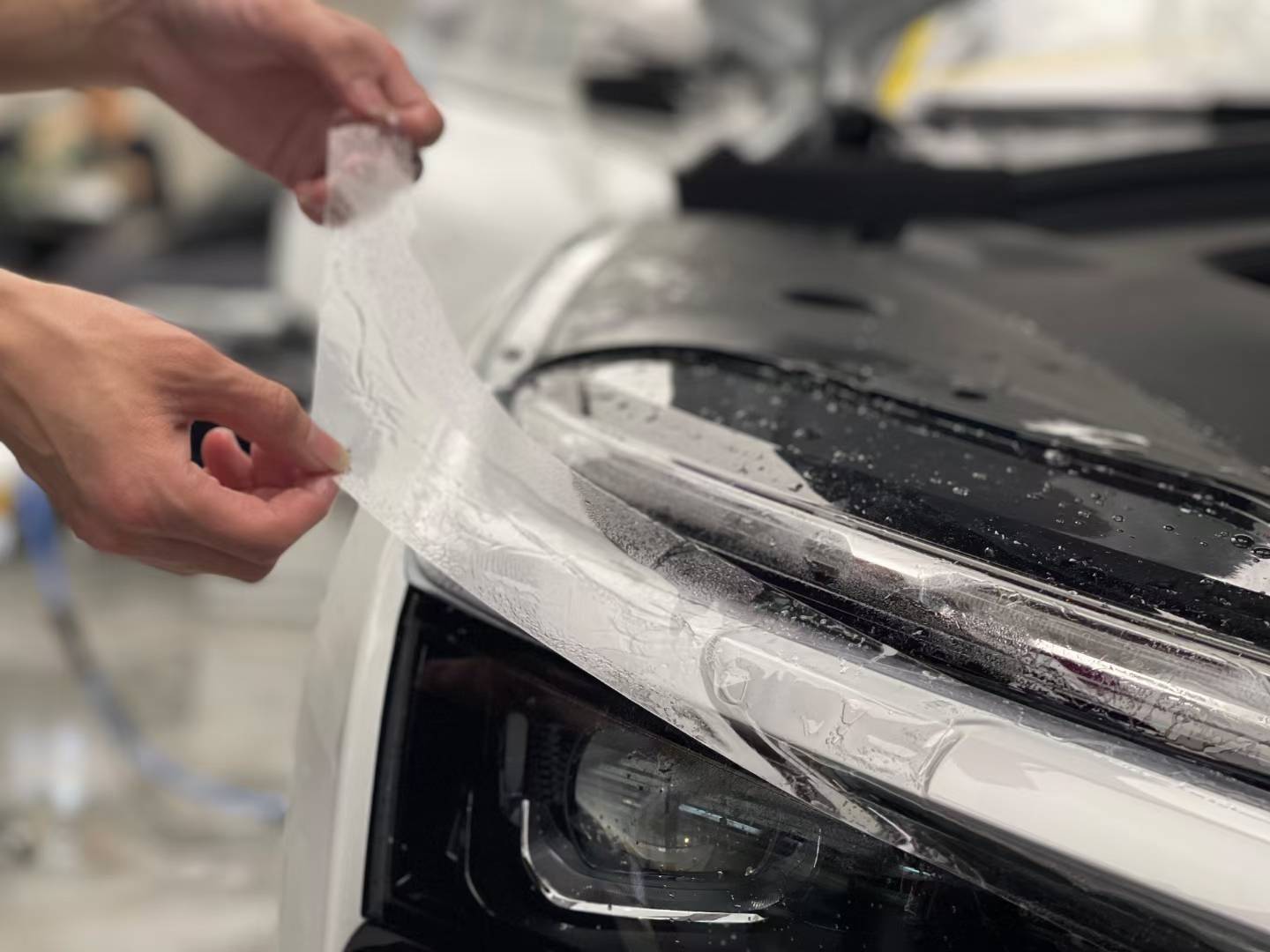 es8装贴xpela漆面保护膜