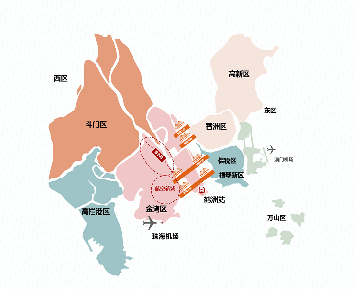 珠海市镇区地图图片