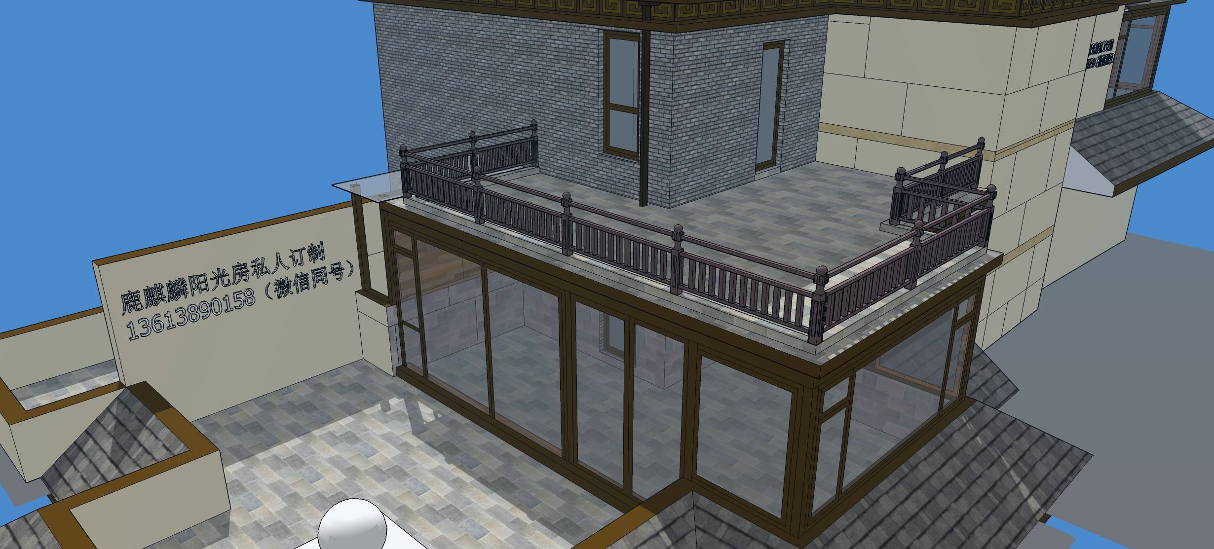 洛阳想封实顶隔热阳光房屋顶施工完整流程，打造别墅休闲书房茶室