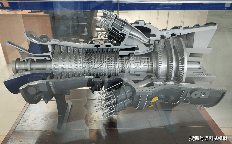 燃气轮机装置仿真展览模型150万吨年乙烯装置驱动用工业汽轮机模型如