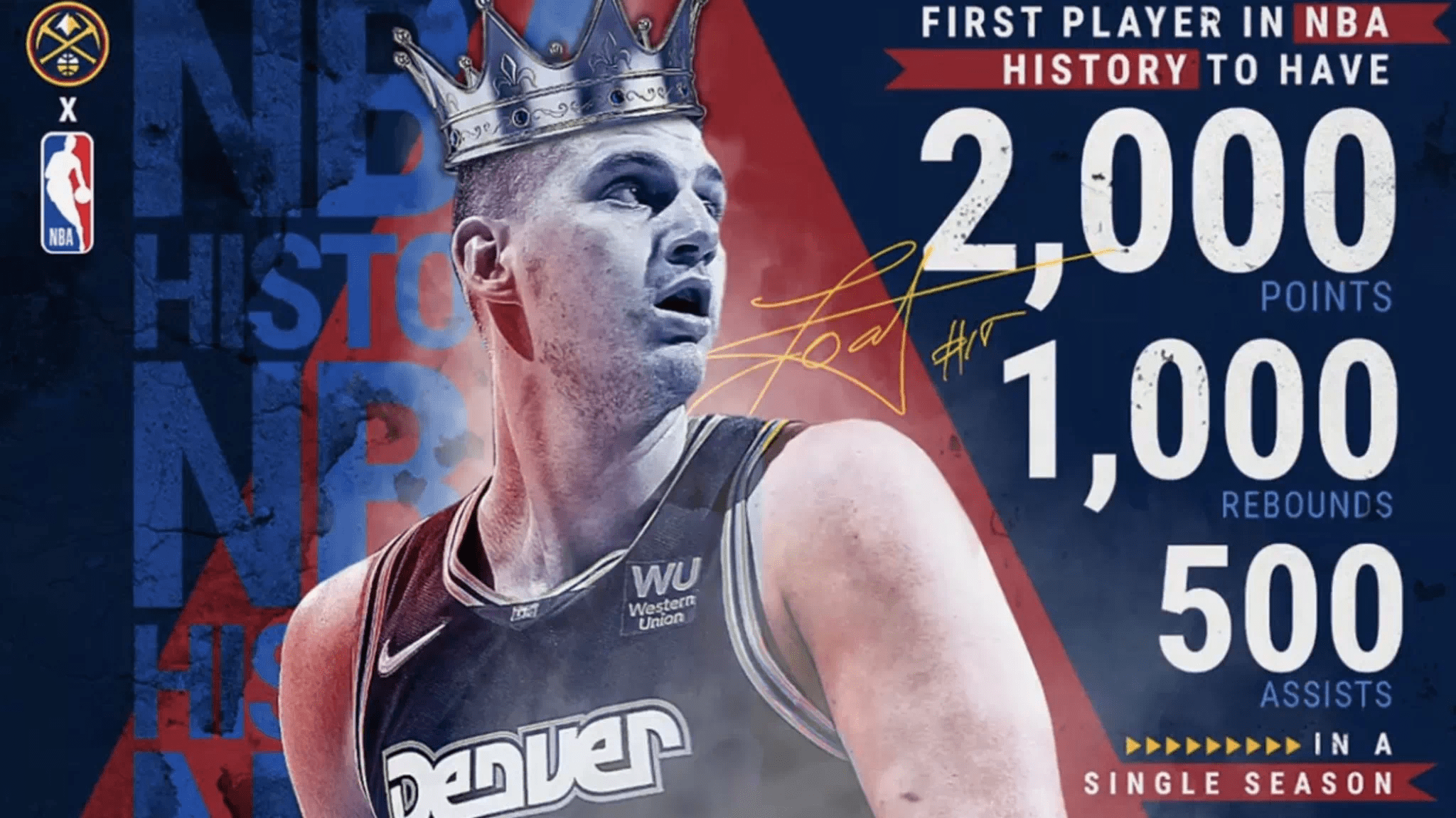 我们如此幸运,能和尼古拉-约基奇活在同一个时代!mvp!