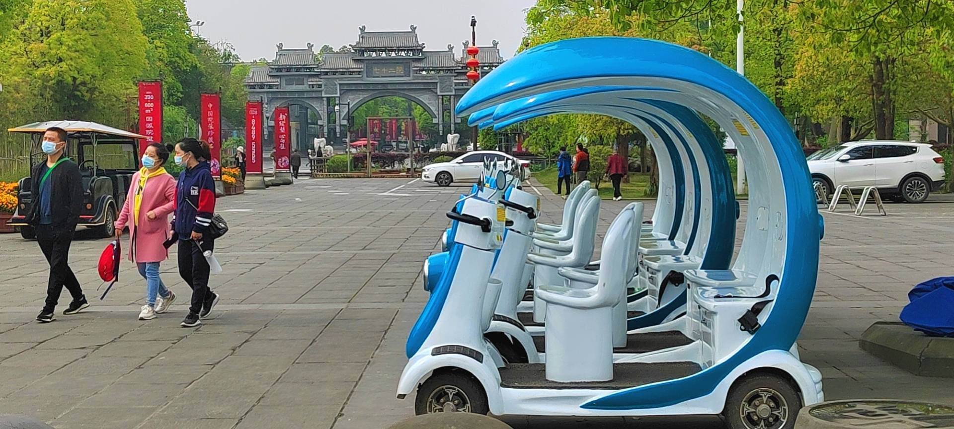 小马嘟嘟景区智能代步车走进成都洛带古镇——穿过时间走廊,领略古今
