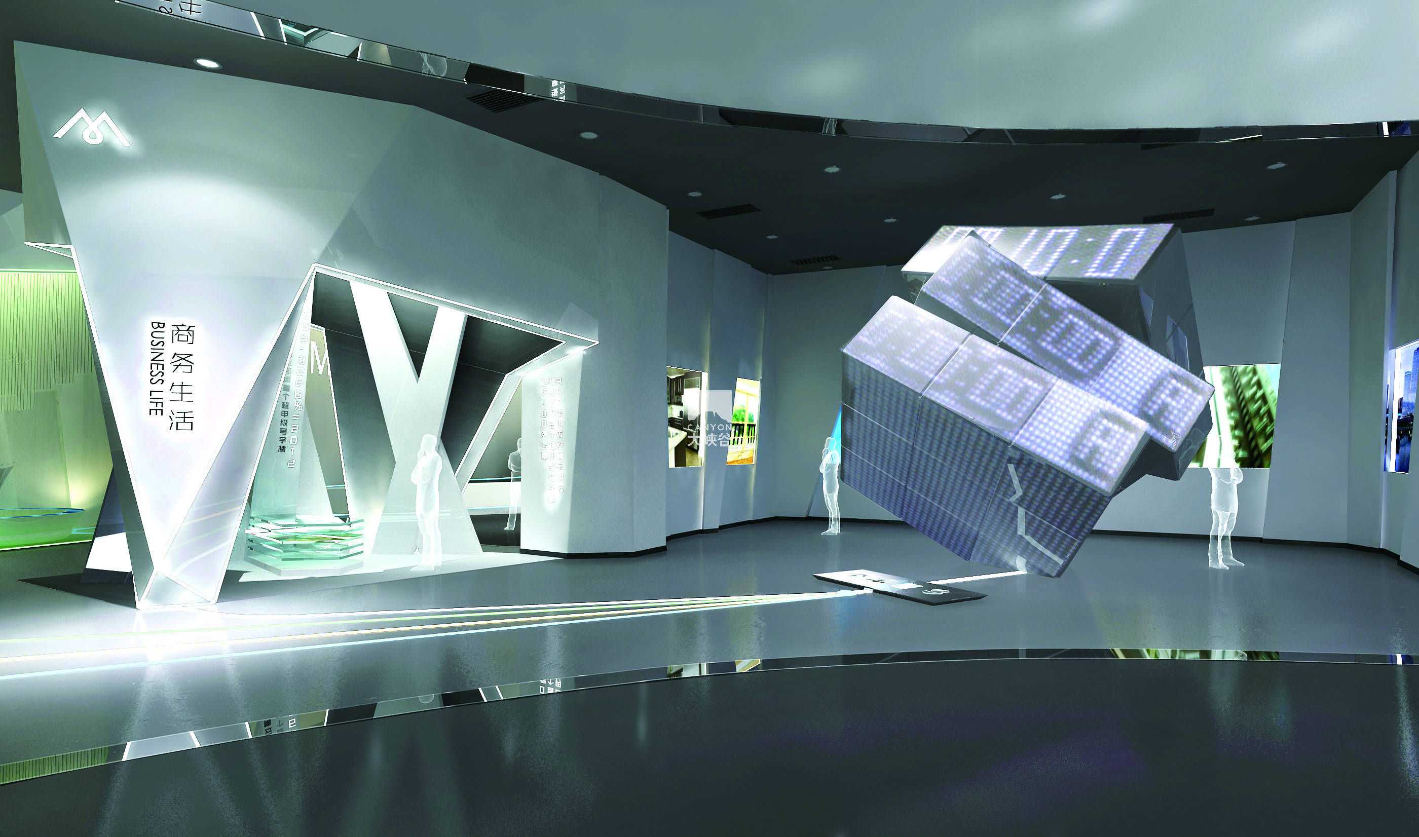 造型,表达新的想法,呈现新的美学,给予人们新的视觉震撼,激活企业展厅