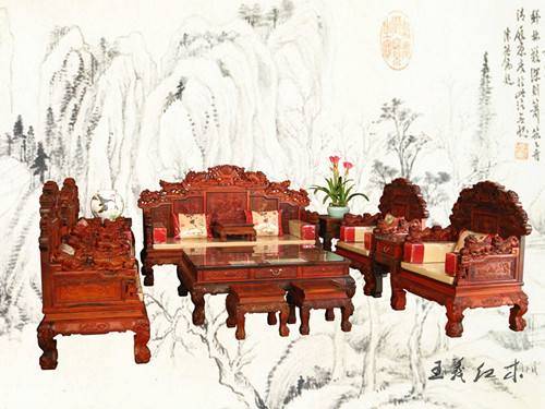 红木家具红色沉稳中透露奢华-搜狐大视野-搜狐新闻