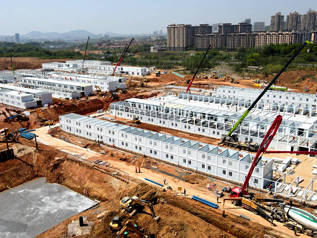 星城速度长沙仲景方舱医院建设全记录附图片