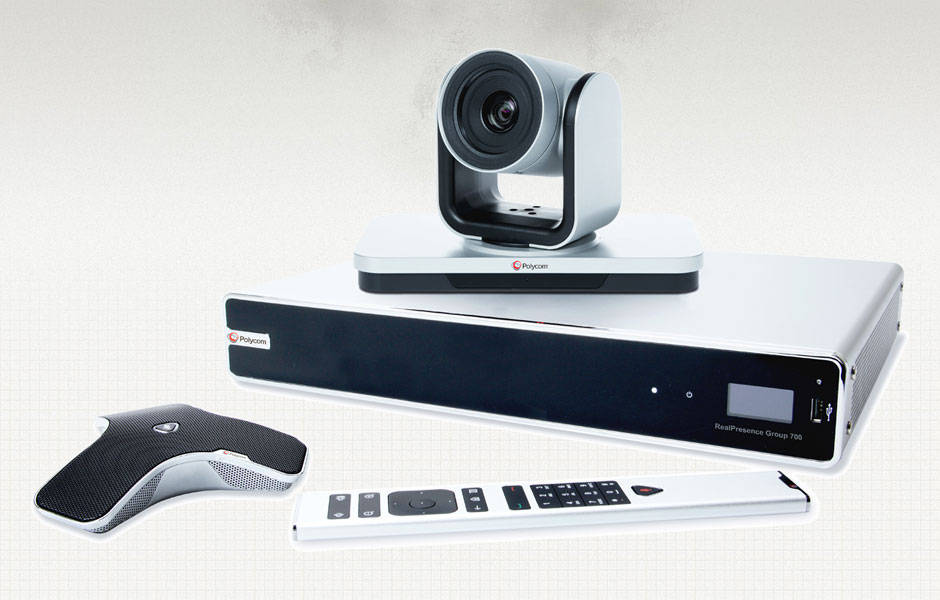 宝利通group700高清视频会议终端西安飞易电子