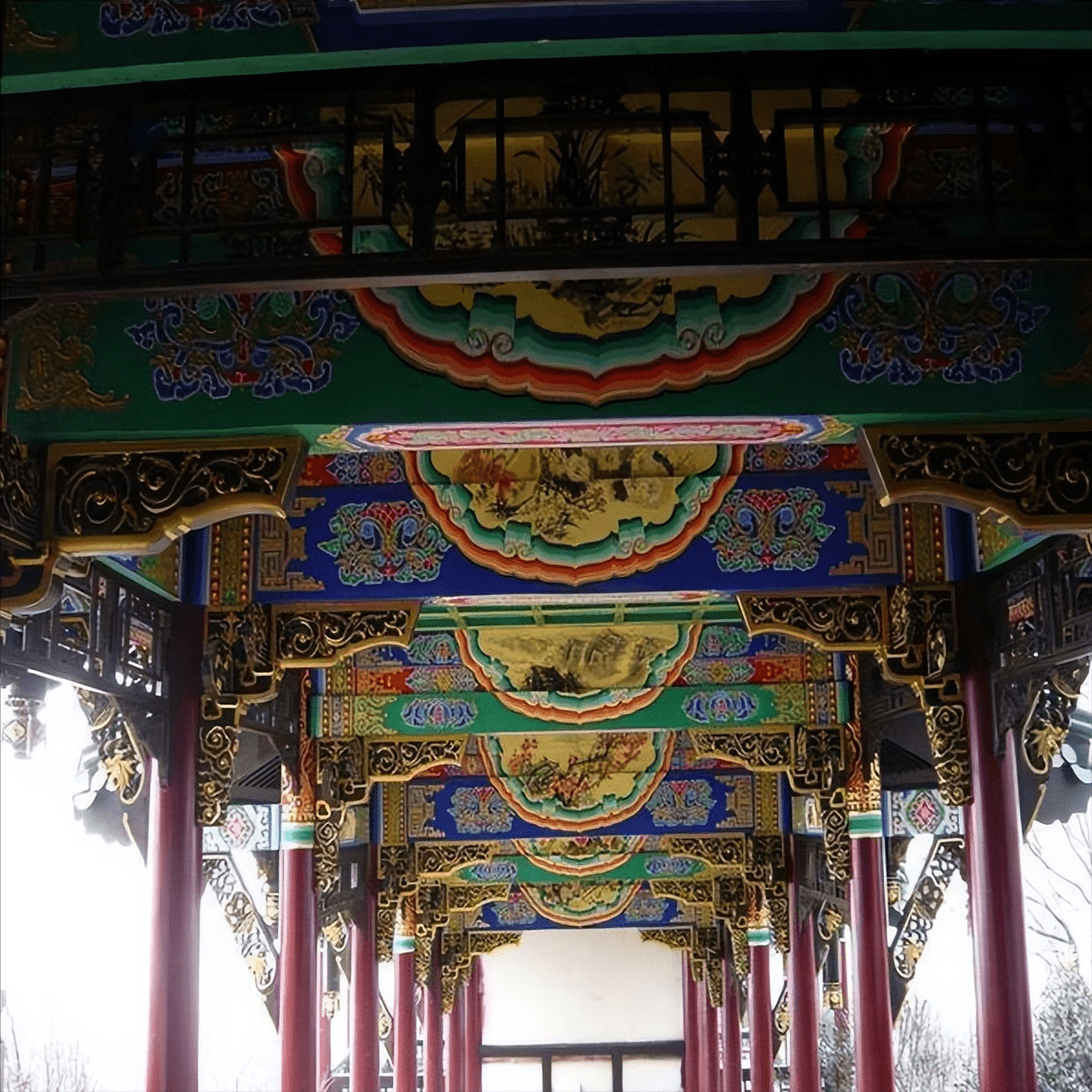 古建筑彩绘,古建彩绘图案图片大全_个性_装饰_关键