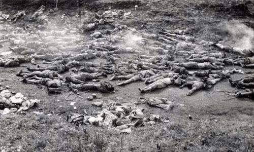 其实敌方趴着装死,躲死人堆里装死,给我们打扫战场的战士造成伤亡的也