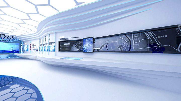 互动滑轨屏在展厅设计中用来展示什么内容