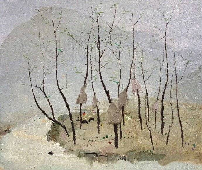 吴冠中油画作品欣赏-搜狐大视野-搜狐新闻