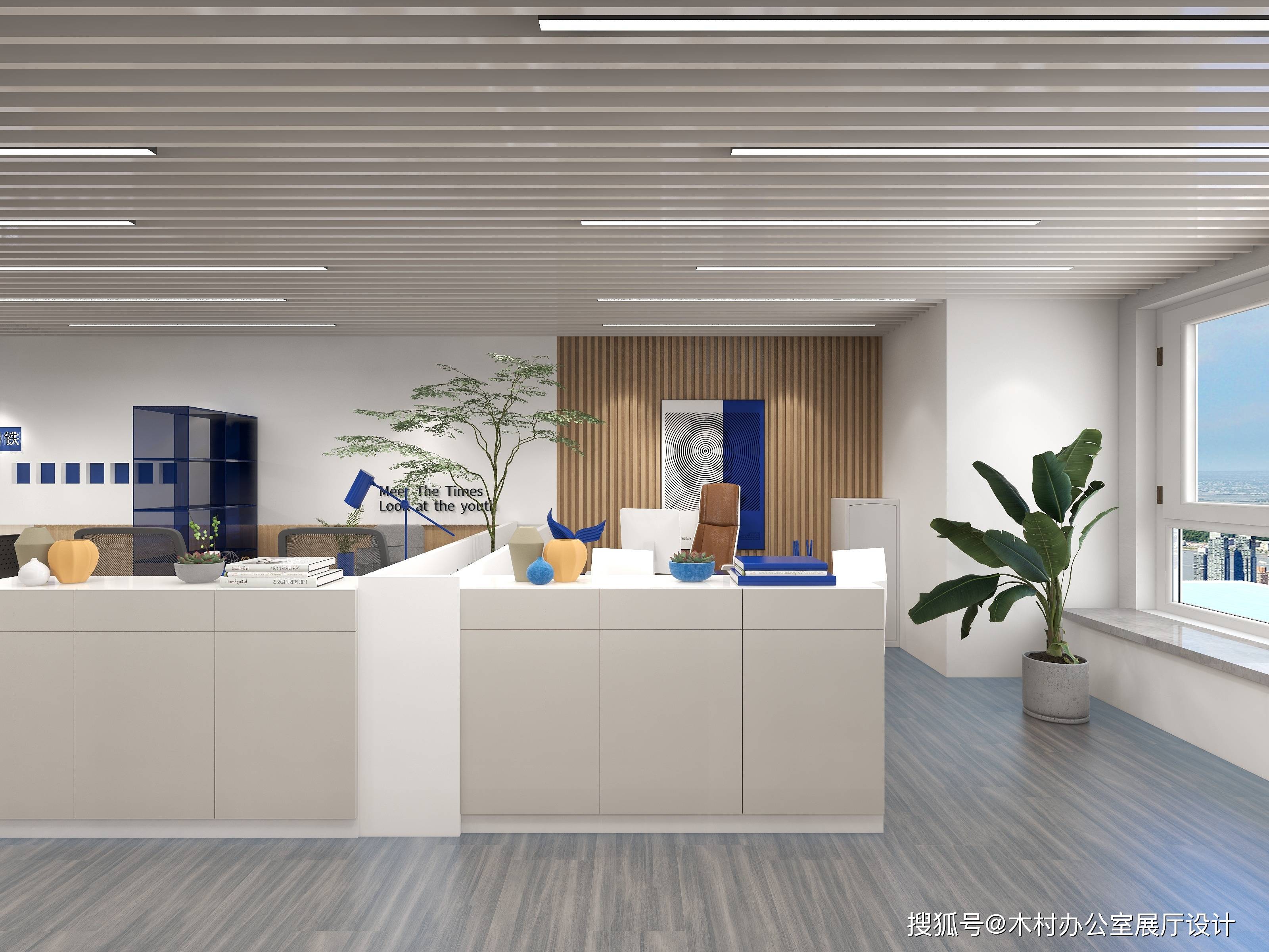现代时尚轻奢商务办公室设计_直播间_购物_展厅