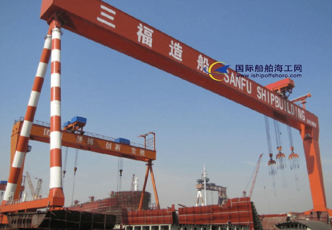 民营造船厂三福重工集团2022年将交付13艘船2021年盈利248亿元