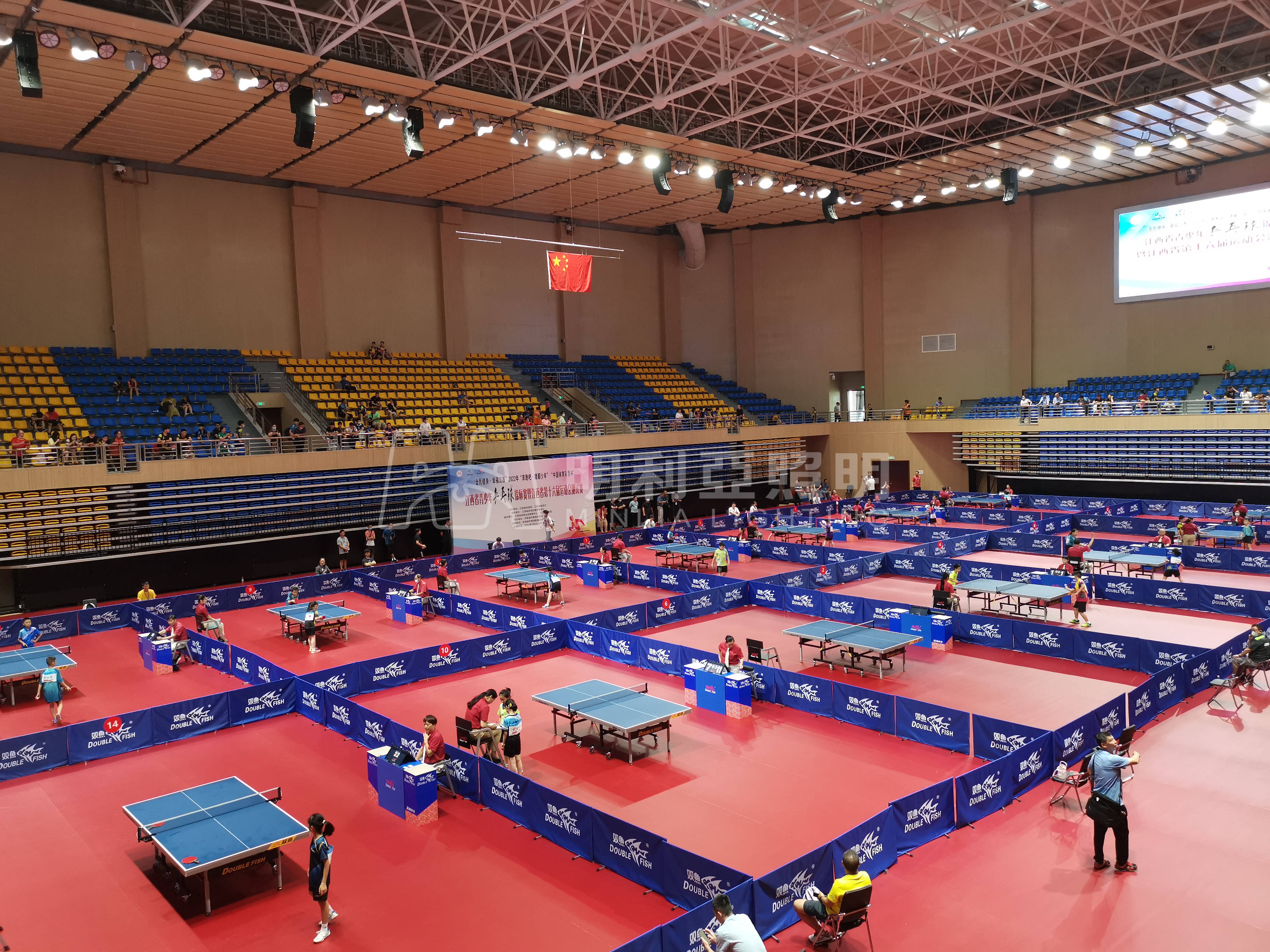 明利亚照明项目案例江西省第十六届运动会乒乓球比赛场馆
