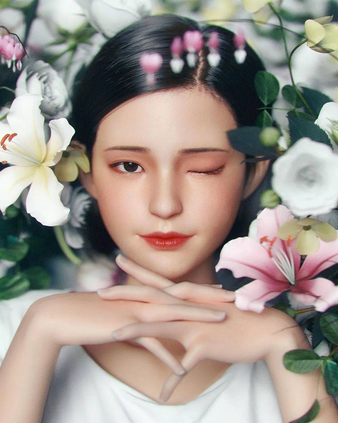 由虚拟网红阿喜担任大使和店员