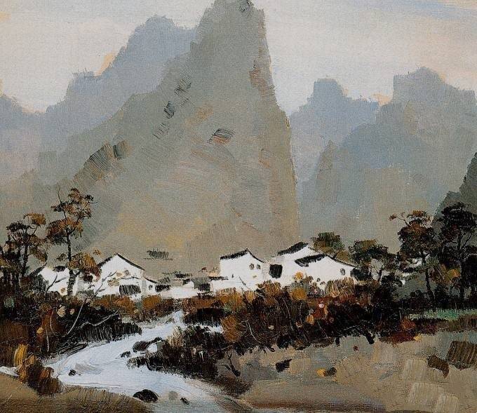 当代著名油画家 吴冠中 作品欣赏-搜狐大视野-搜狐新闻
